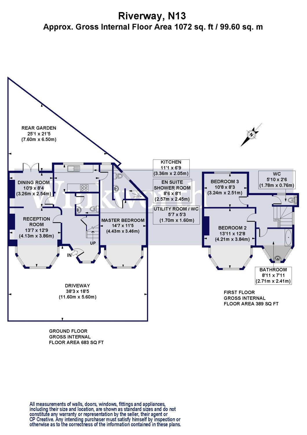 2, Riverway, Palmers Green floorplan