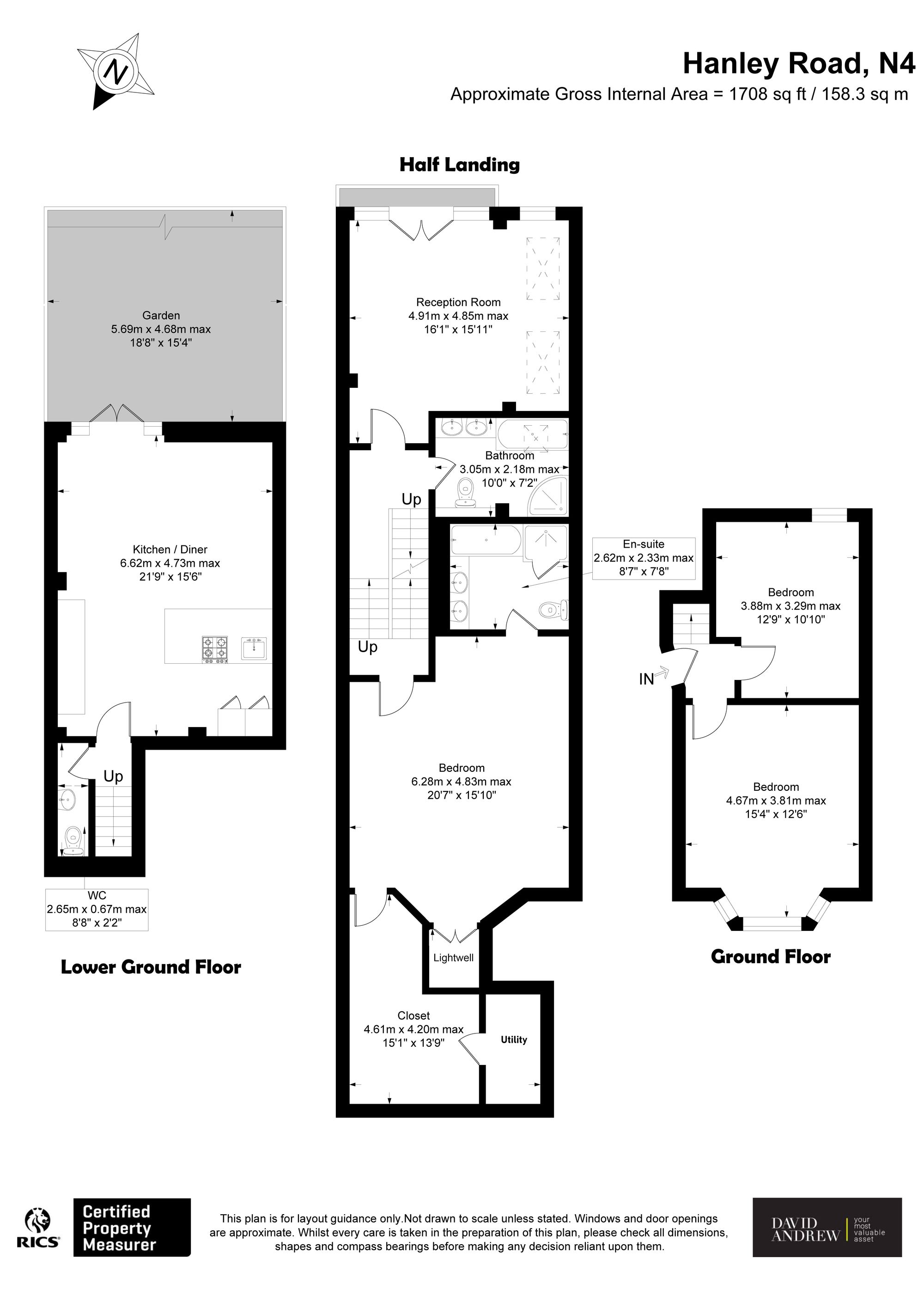 Flat A, 70 Hanley Road, London floorplan