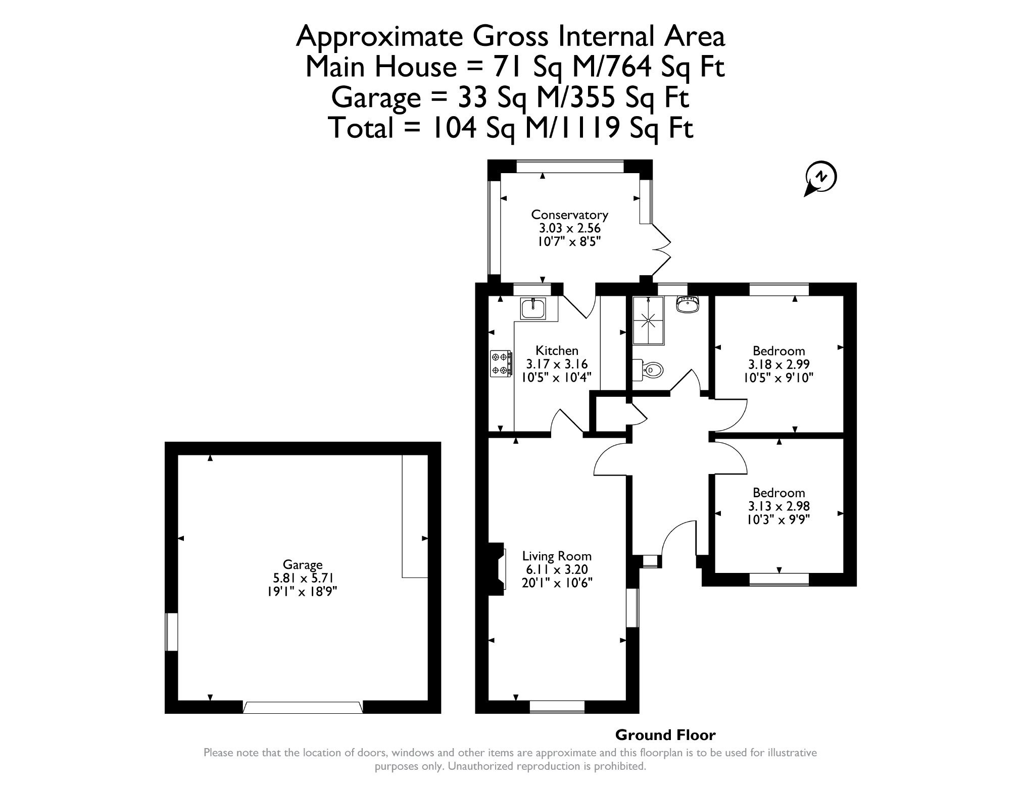 41, Poolway Place, Coleford floorplan