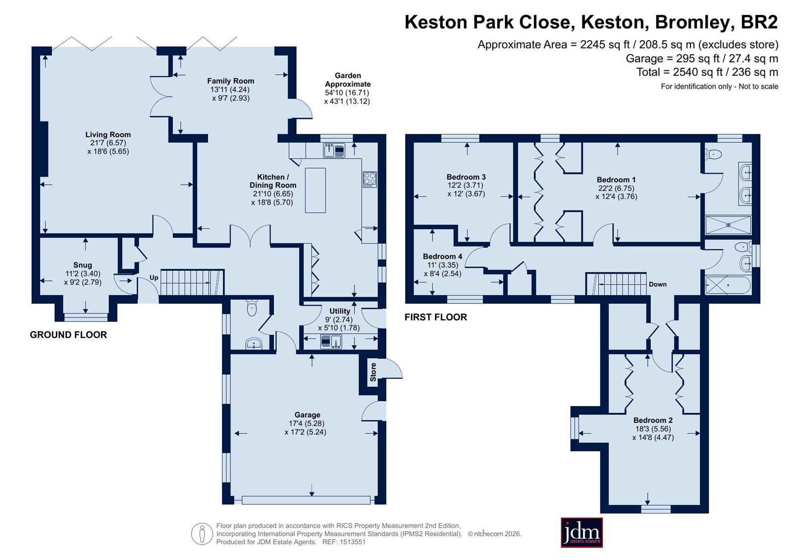 6, Keston Park Close, Bromley floorplan