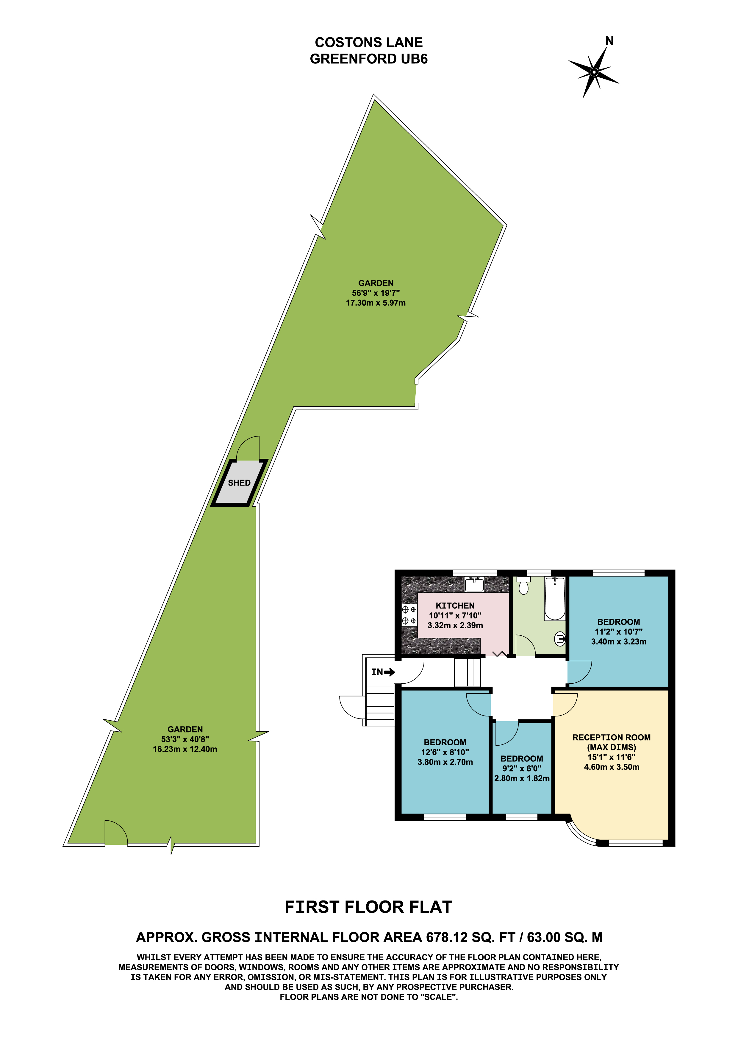 3 Bedrooms Maisonette for sale in Costons Lane, Greenford UB6