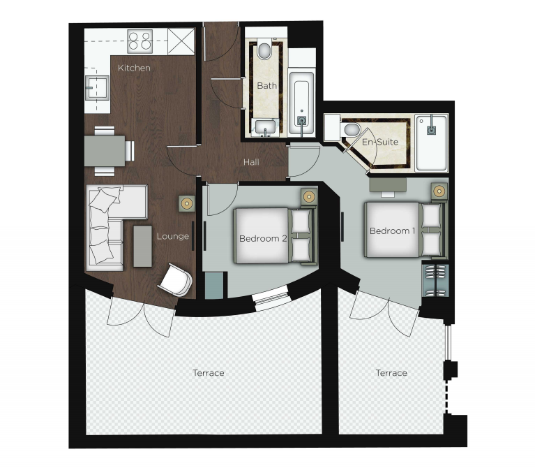 2 Bedrooms Flat to rent in 86-92 Kensington Gardens Square, London W2