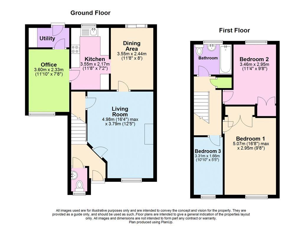 3 Bedrooms Semi-detached house to rent in Renown Way, Chineham, Basingstoke RG24