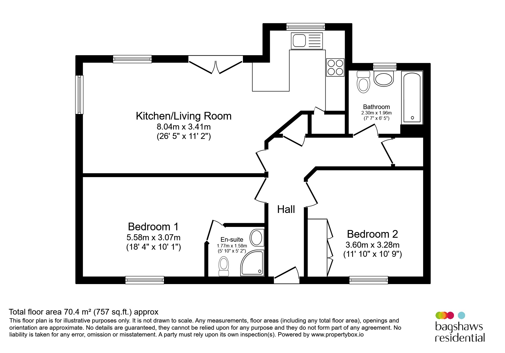 Flat 6, Appletree Court, 45, Town Street, Belper floorplan