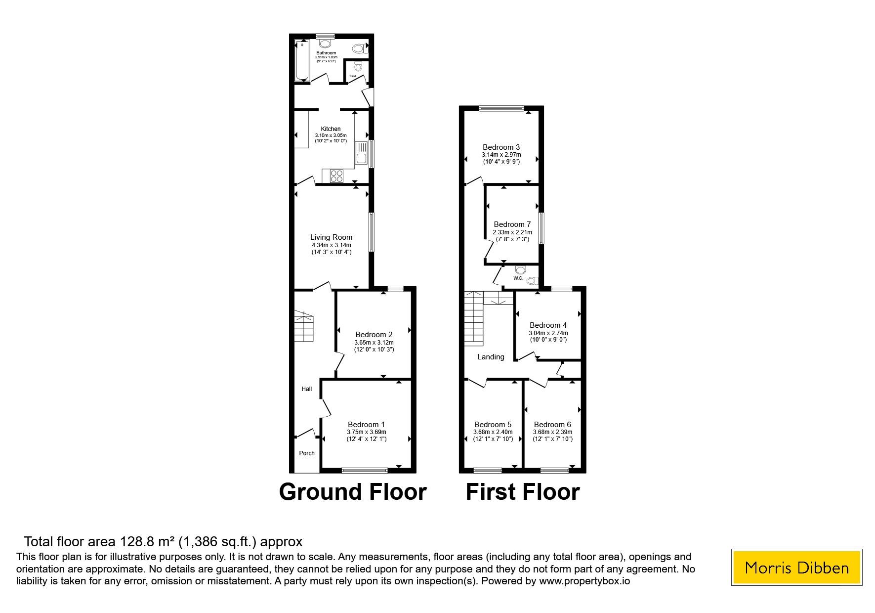 62, Cromwell Road, Southampton floorplan