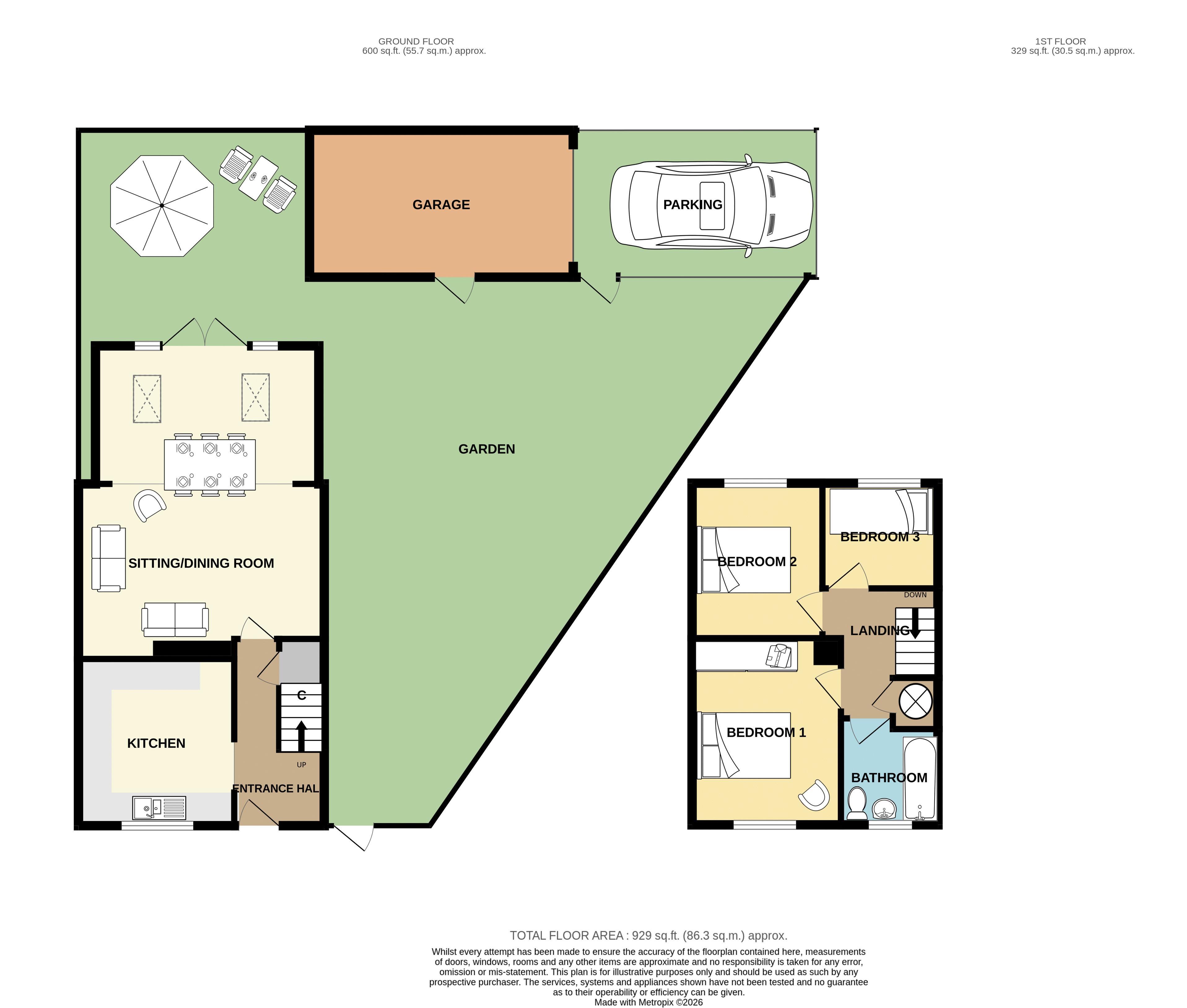 58, Parklands Way, Somerton floorplan