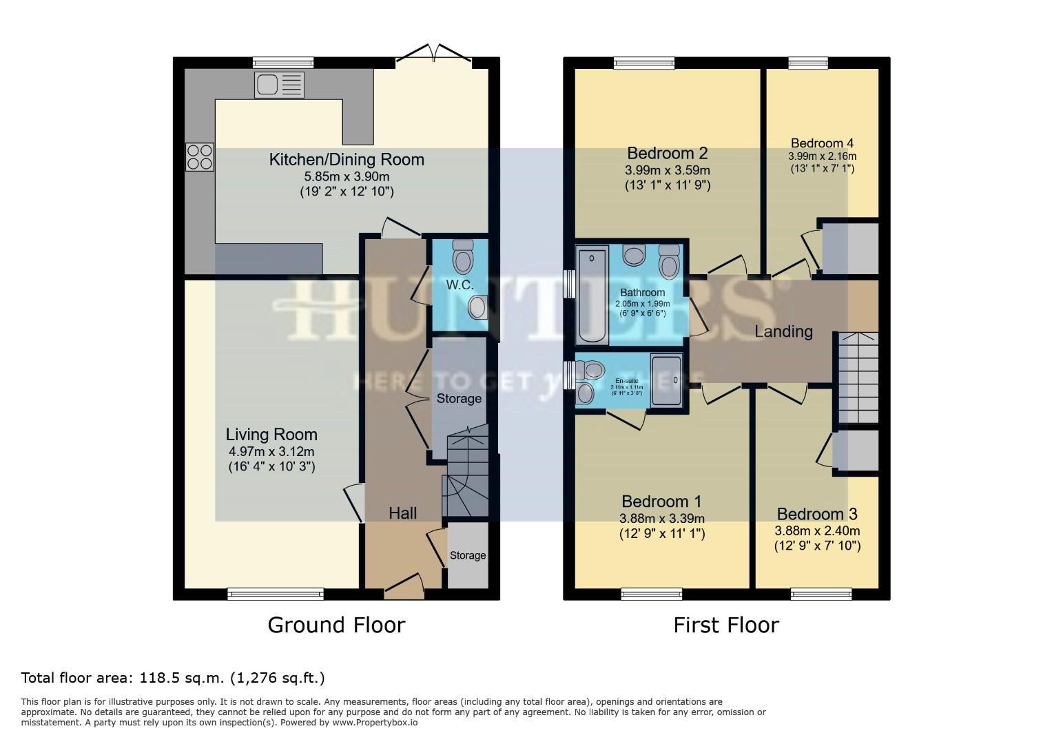 43, Falstaff Crescent, Sheffield floorplan