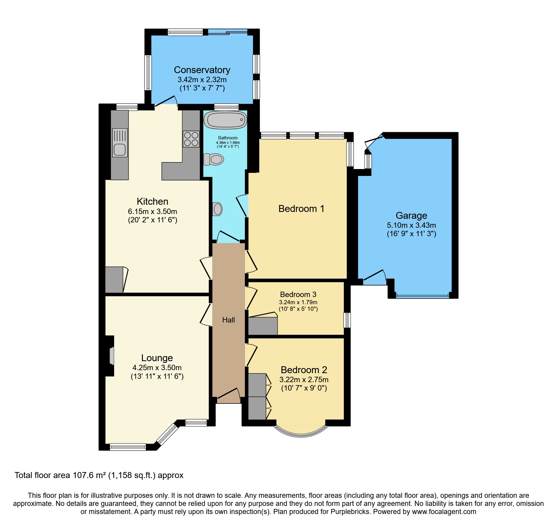 74, Burton Road, Neston floorplan