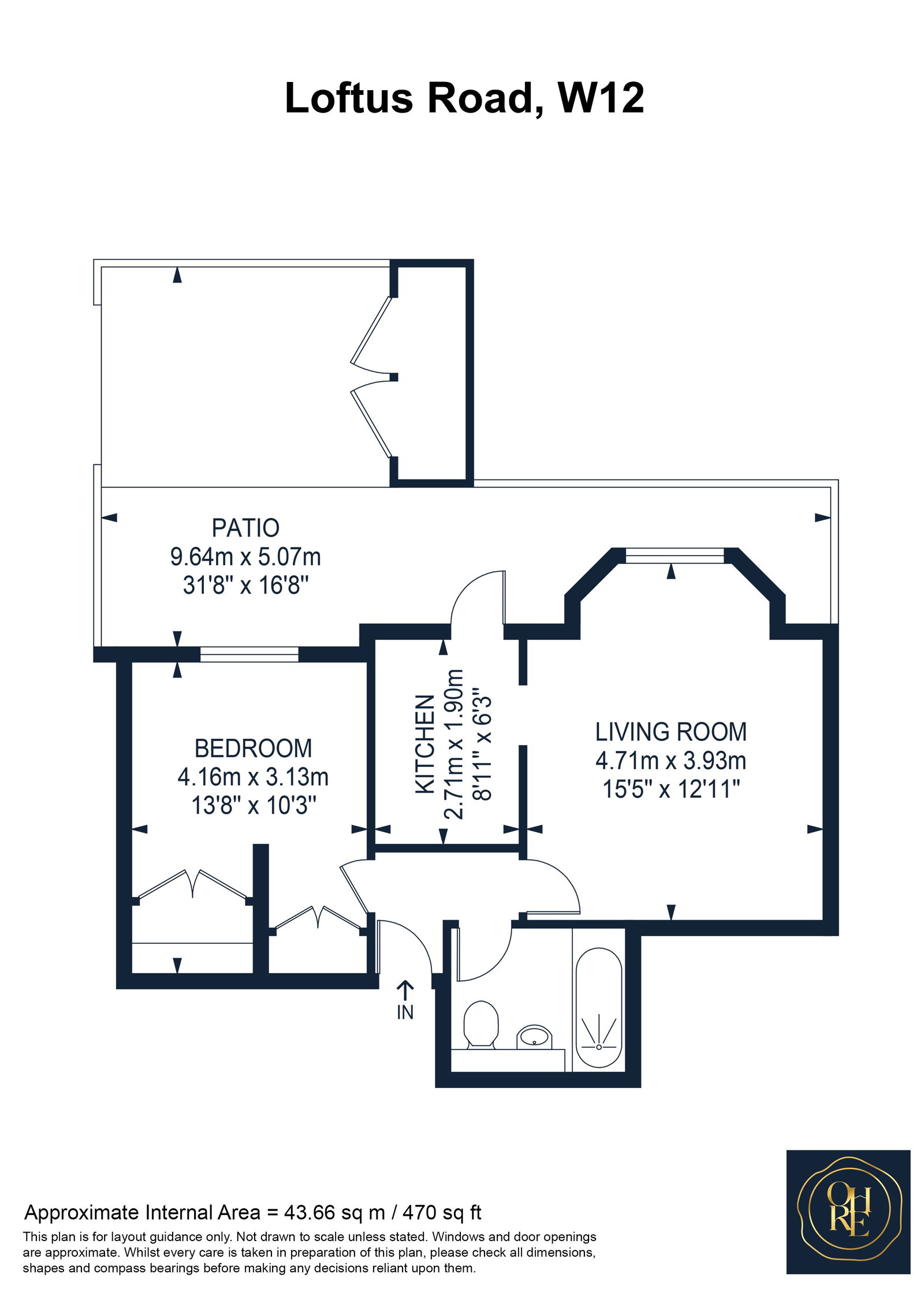 56,Basement Flat, Loftus Road, London floorplan