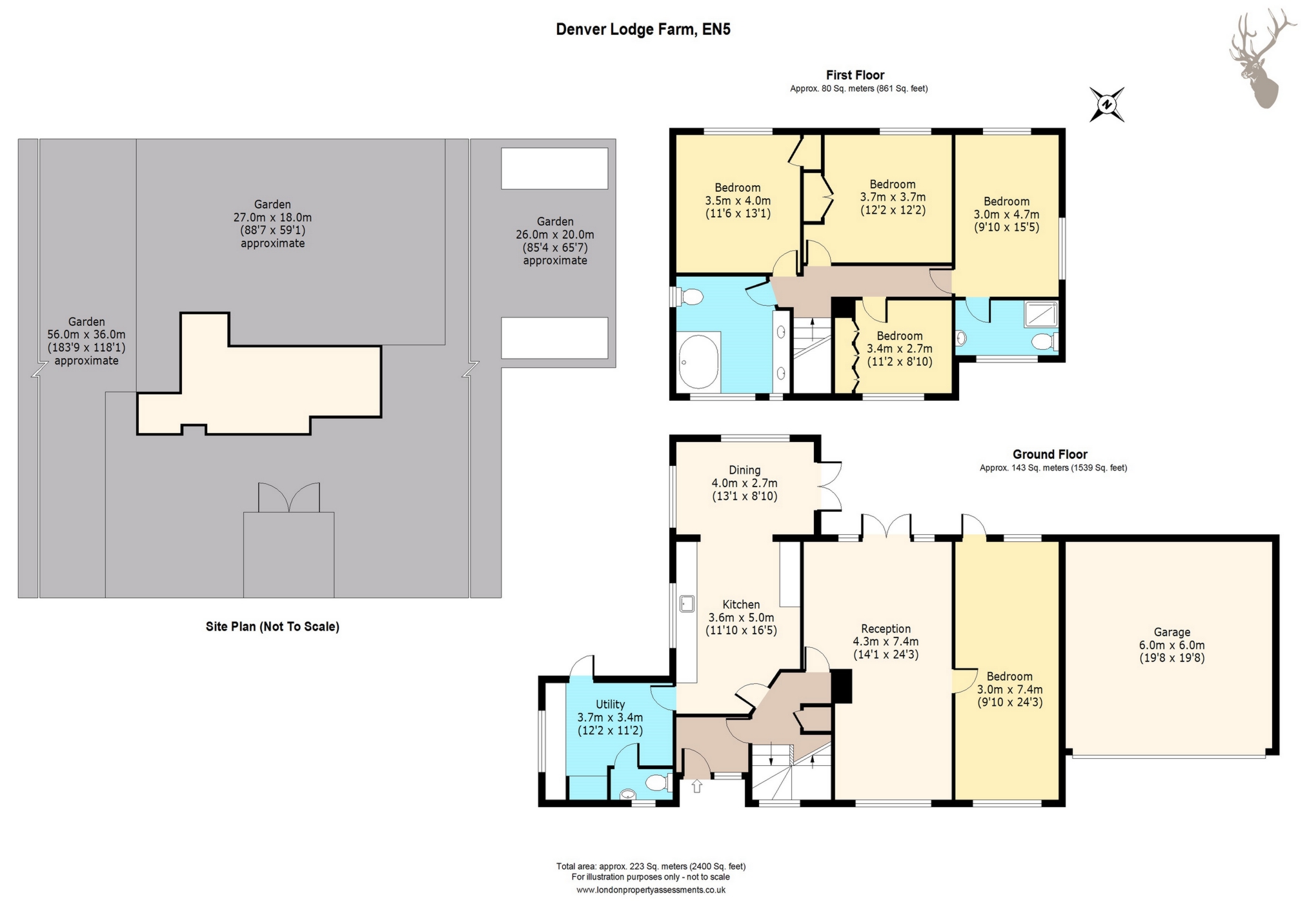 5 Bedrooms Terraced house for sale in Waltham Road, Nazeing EN9