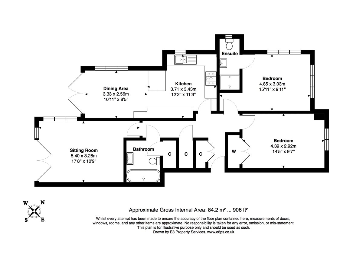 Flat 1, 32, Arnolds Way, Oxfordshire floorplan