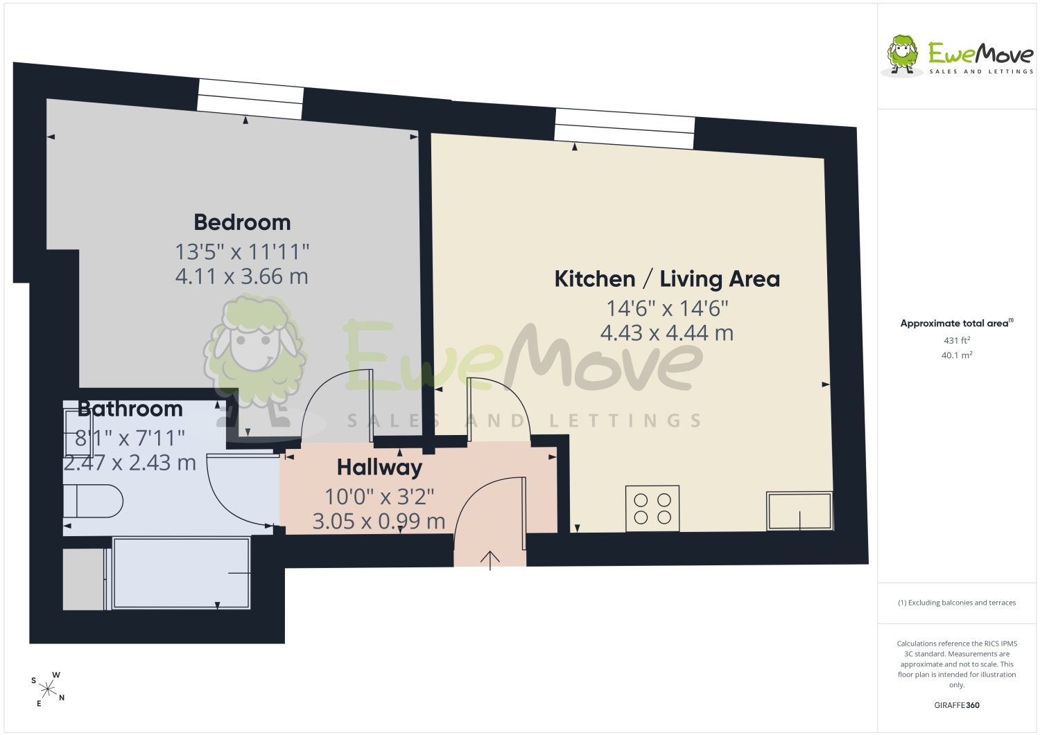 Flat 4, The Chambers, Northampton floorplan
