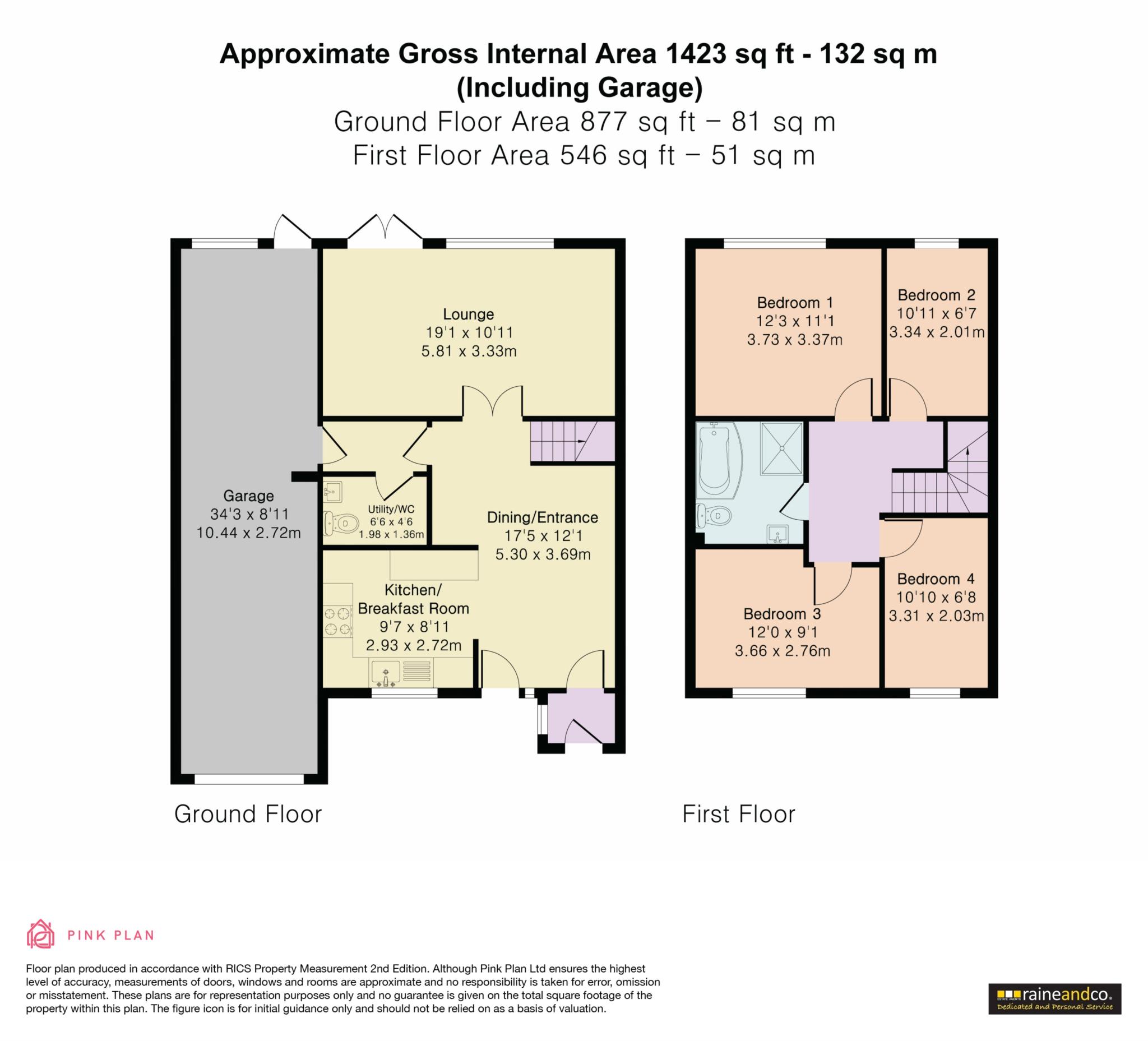 34a, Ground Lane, Hatfield floorplan