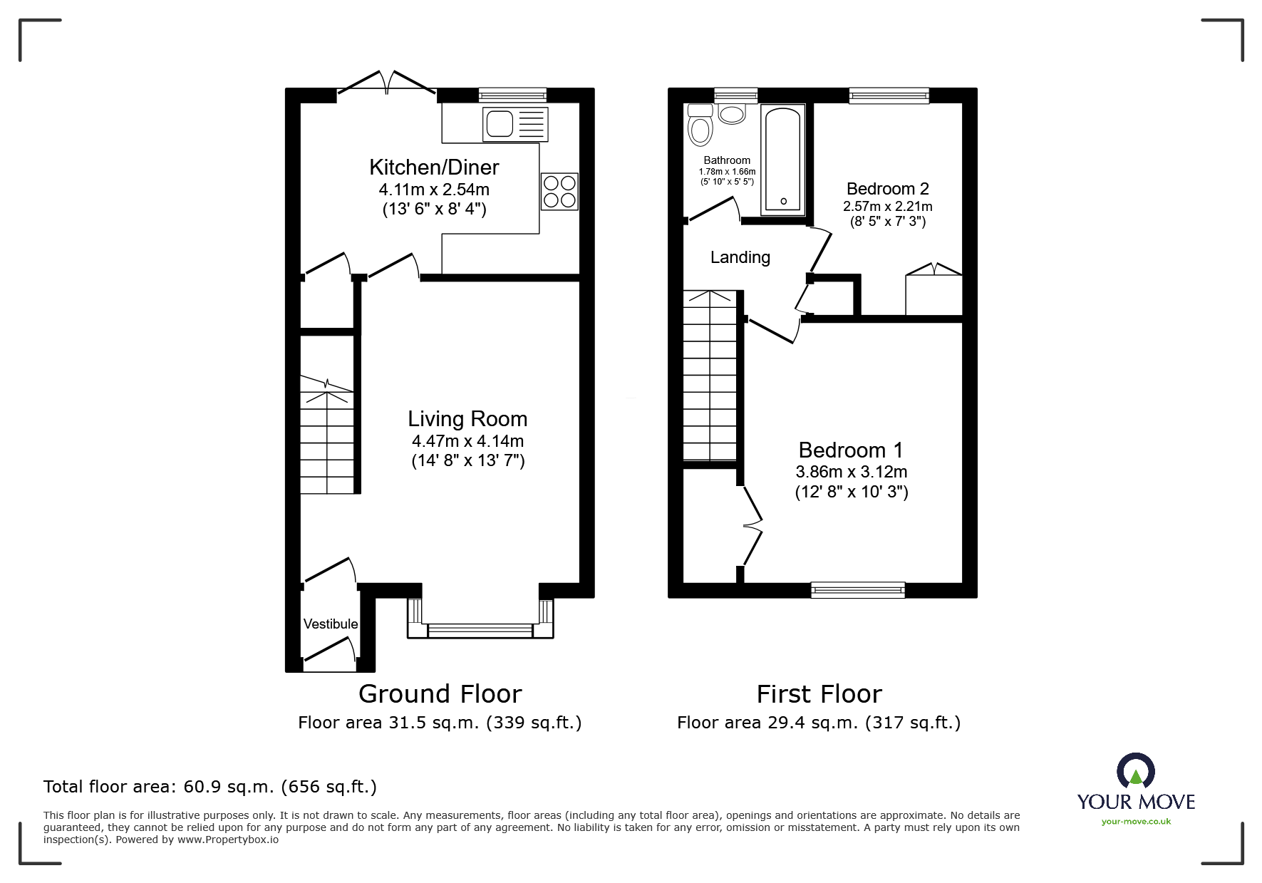 2, Harrowby Court, Bolton floorplan