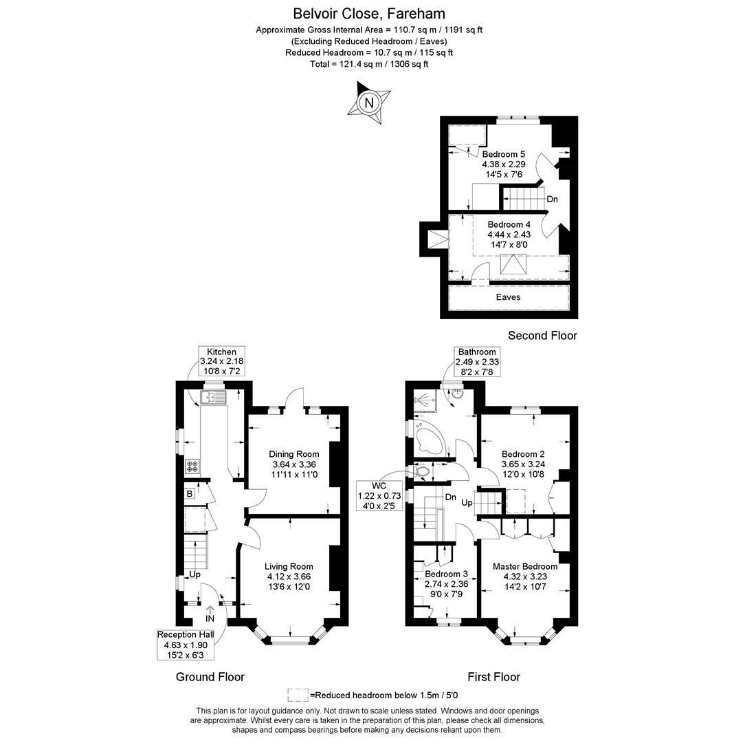 67, Belvoir Close, Fareham floorplan