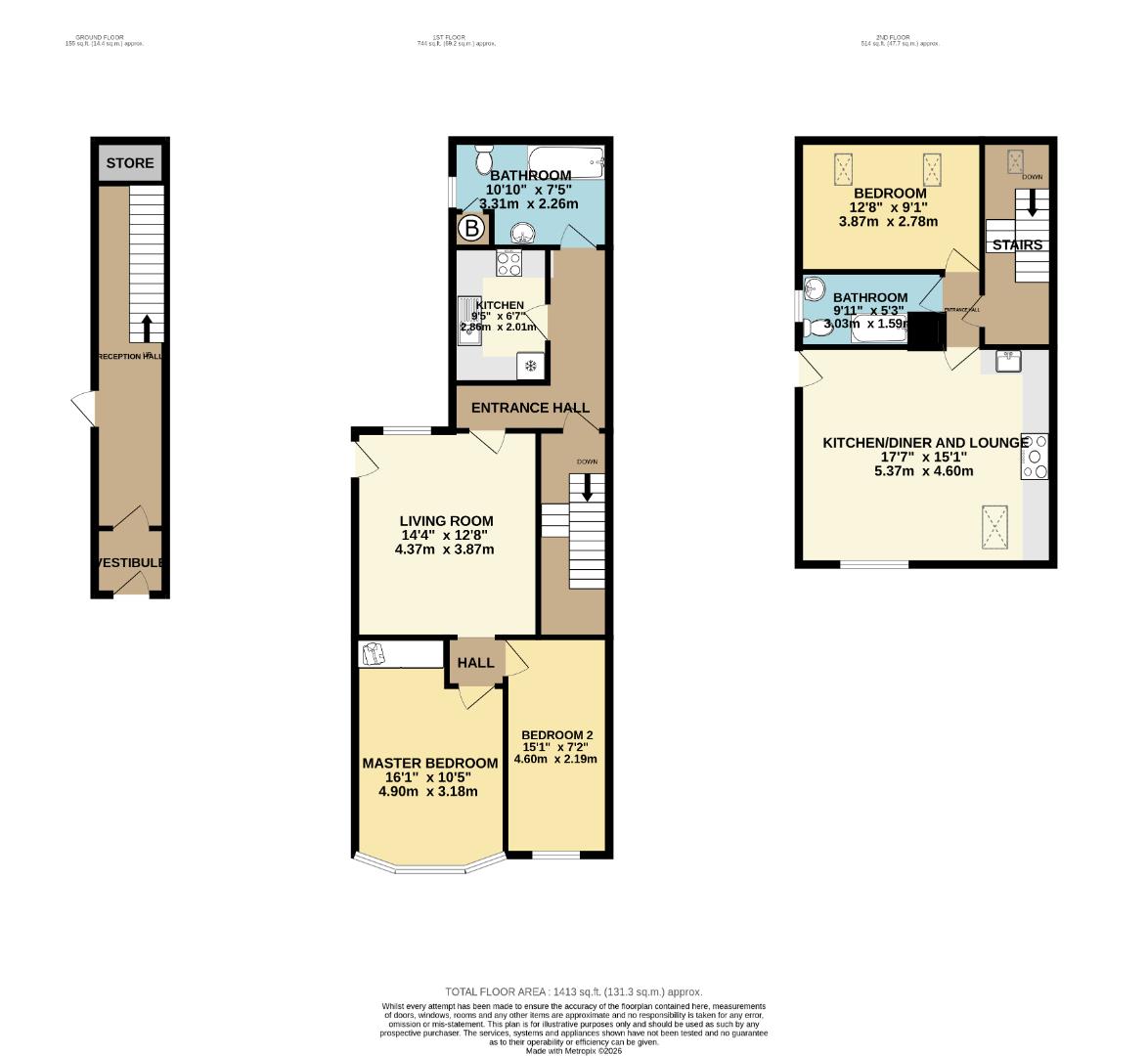 213, Walmersley Road, Bury floorplan