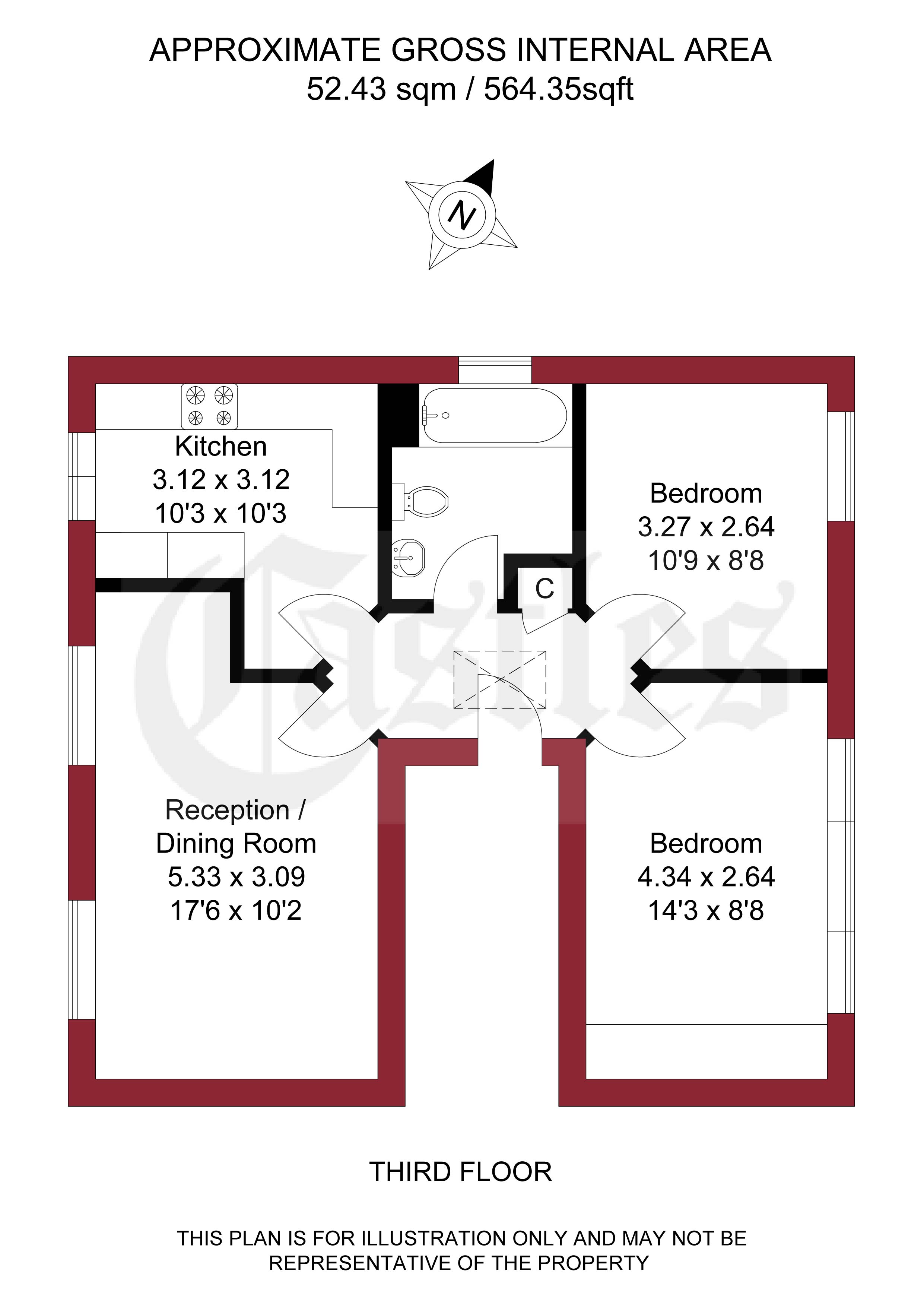 209C, Church Street, London floorplan