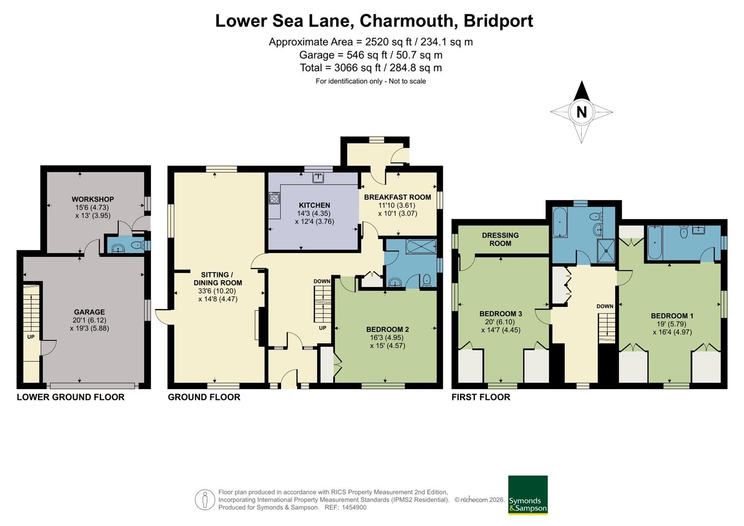 Saxon Lodge, Lower Sea Lane, Bridport floorplan