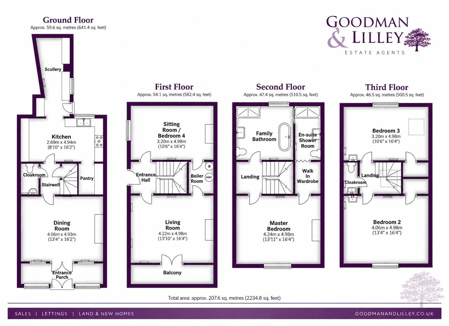 Marine Villa,, 87 Nore Road, Portishead floorplan