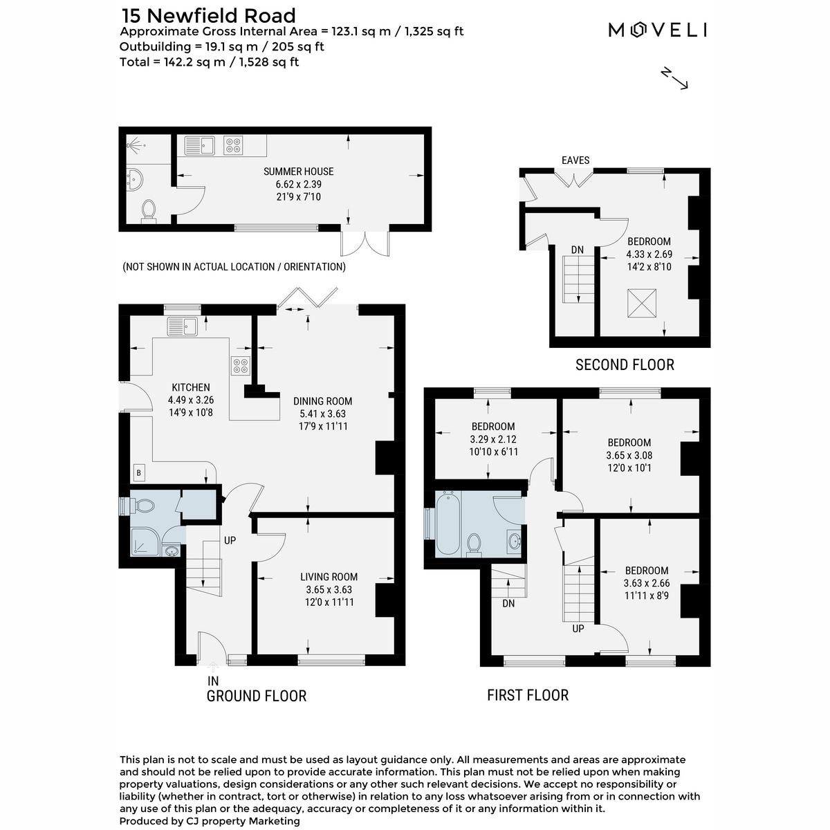 15, Newfield Road, Marlow floorplan