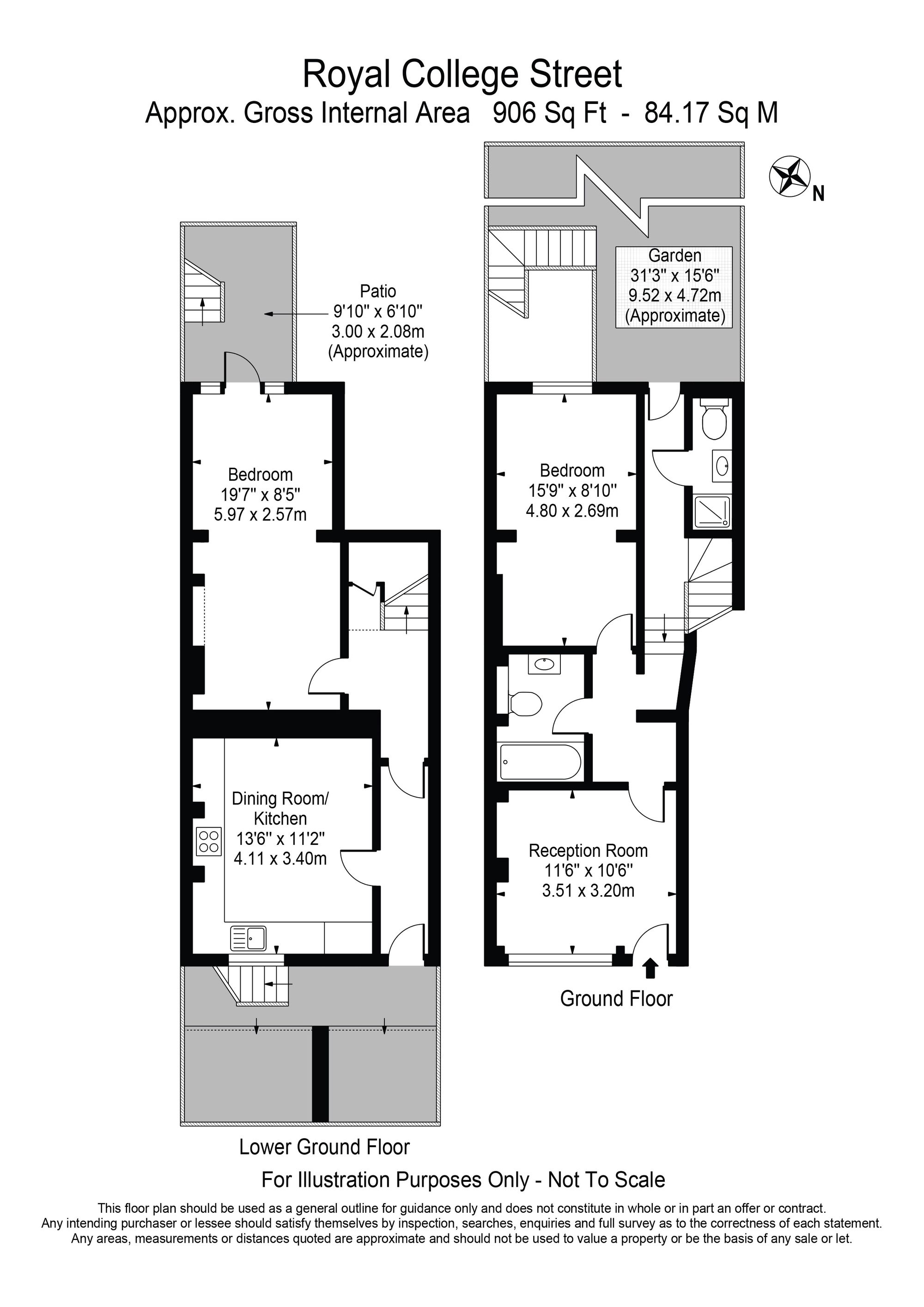 253 Royal College Street, London floorplan
