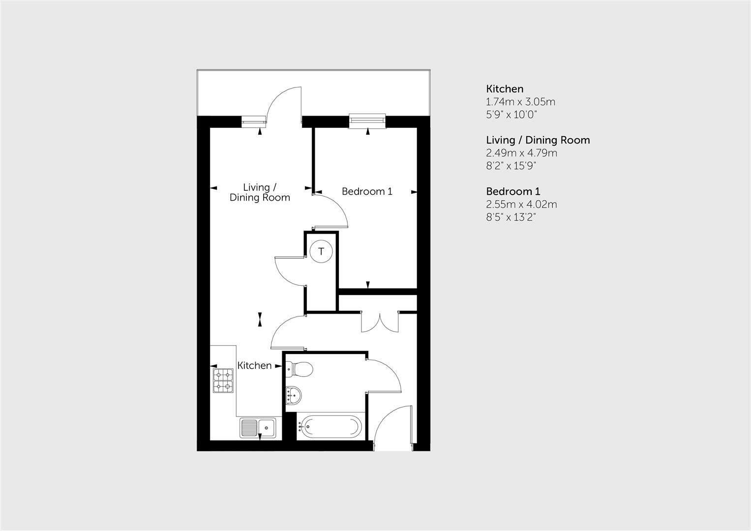 Chatham Heights, 115, Plot 48 Chatham Street, Reading floorplan