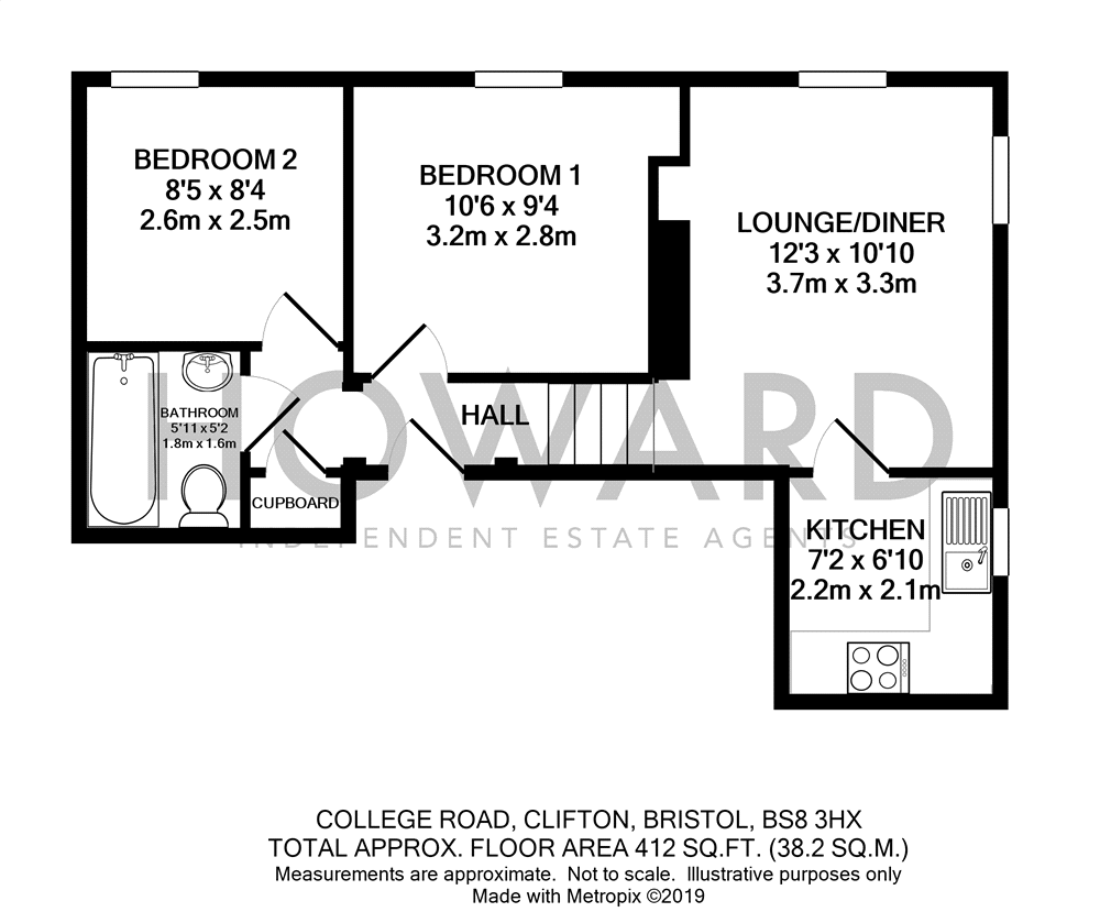 College Road, Bristol floorplan