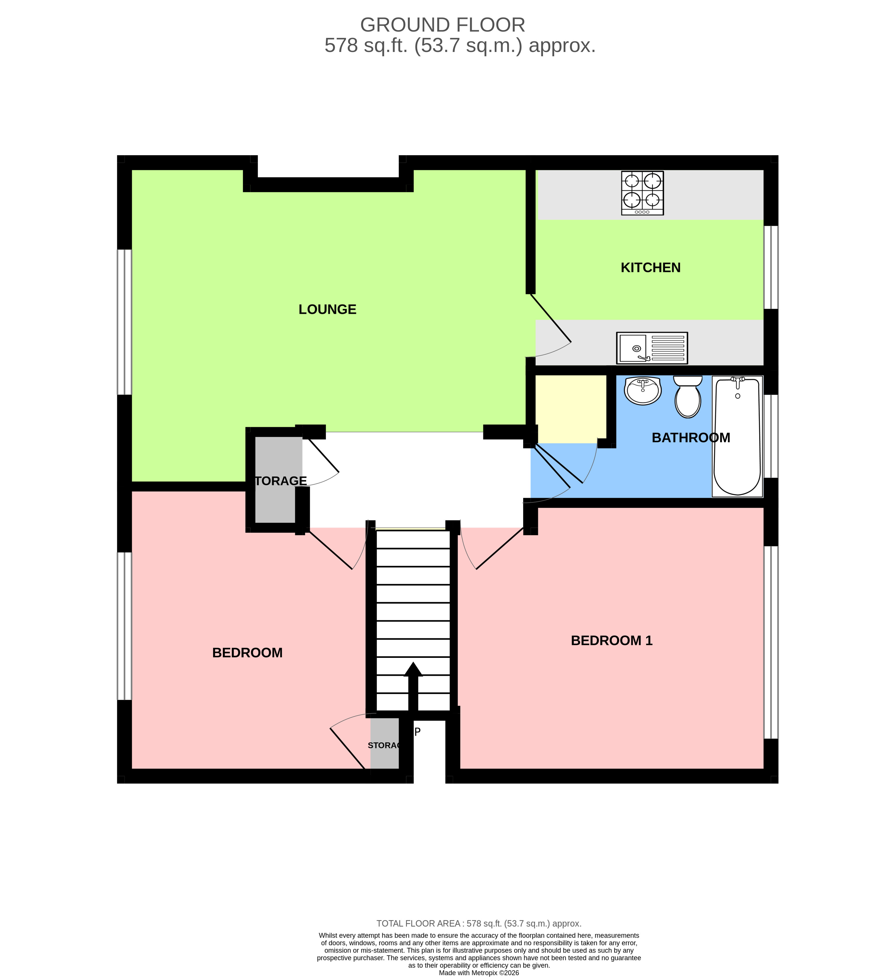 17, Gordon Road, Middlesex floorplan