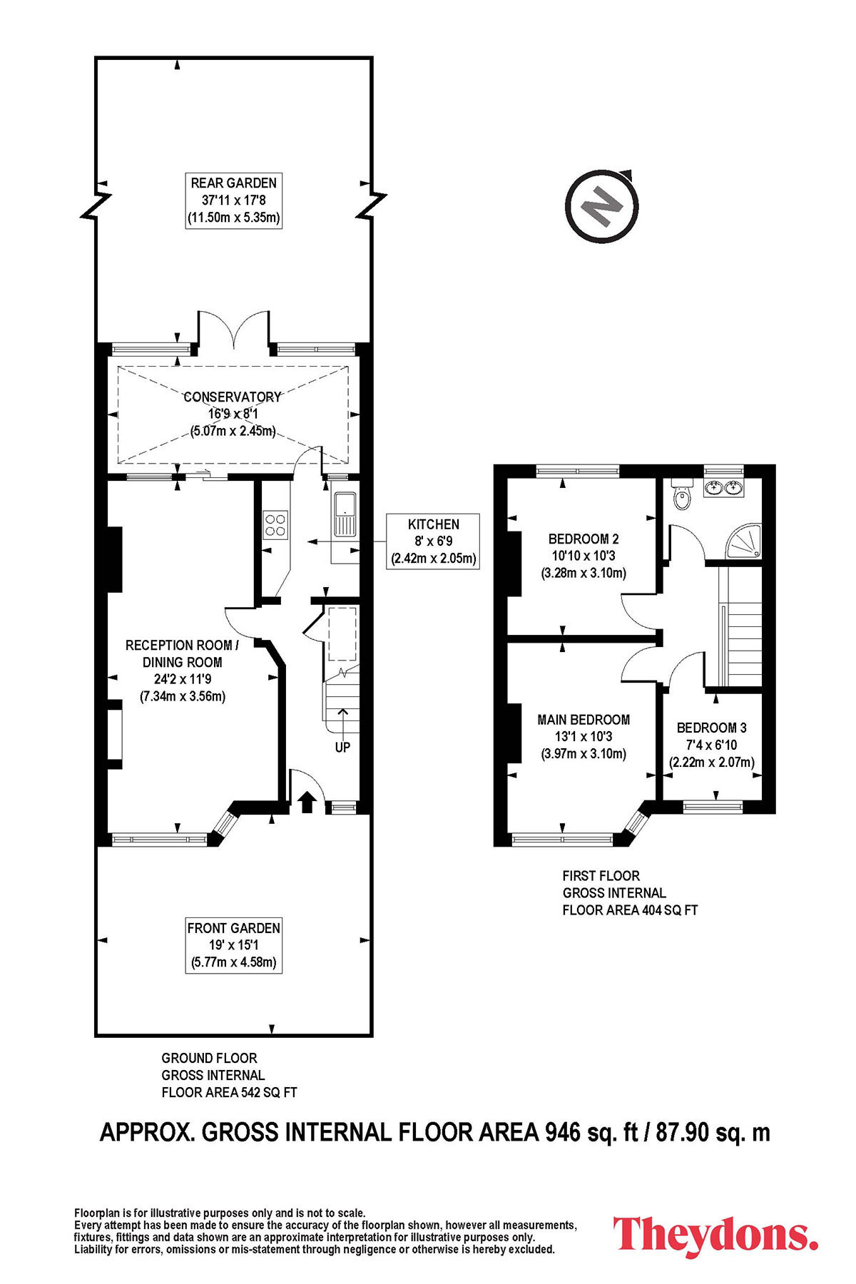 Sandringham Gardens, Ilford floorplan
