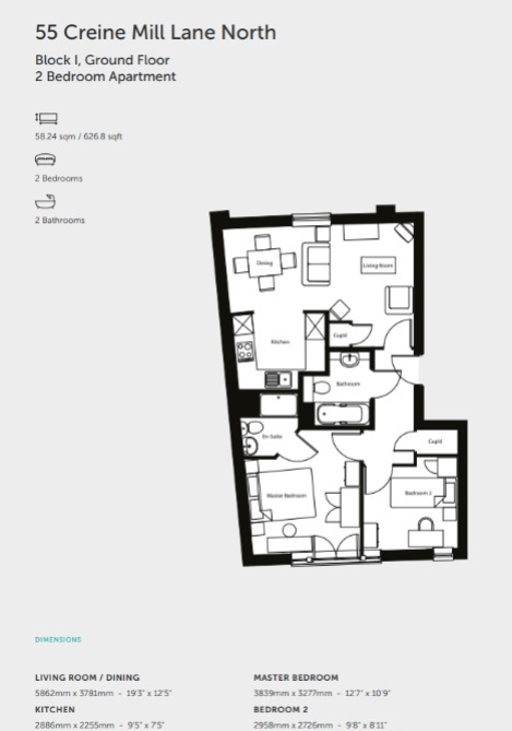 55, Creine Mill Lane North, Canterbury floorplan