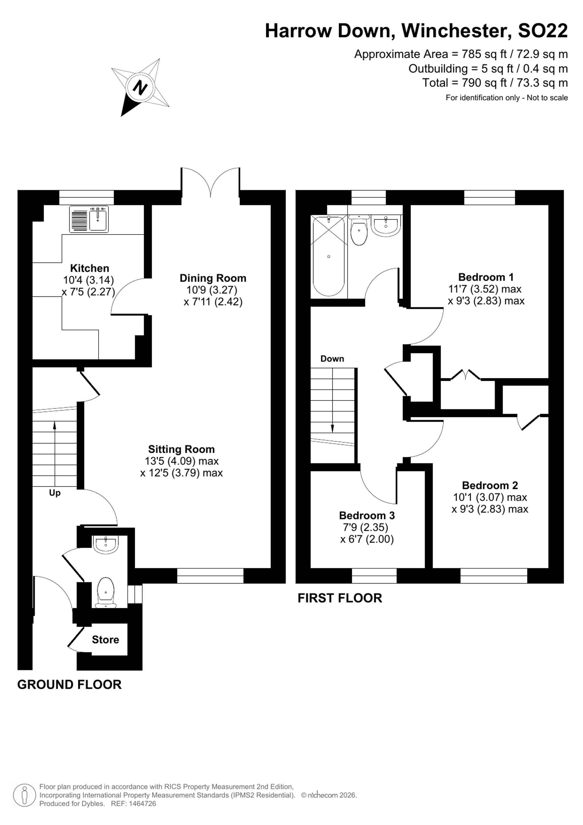 34 Harrow Down, Winchester floorplan