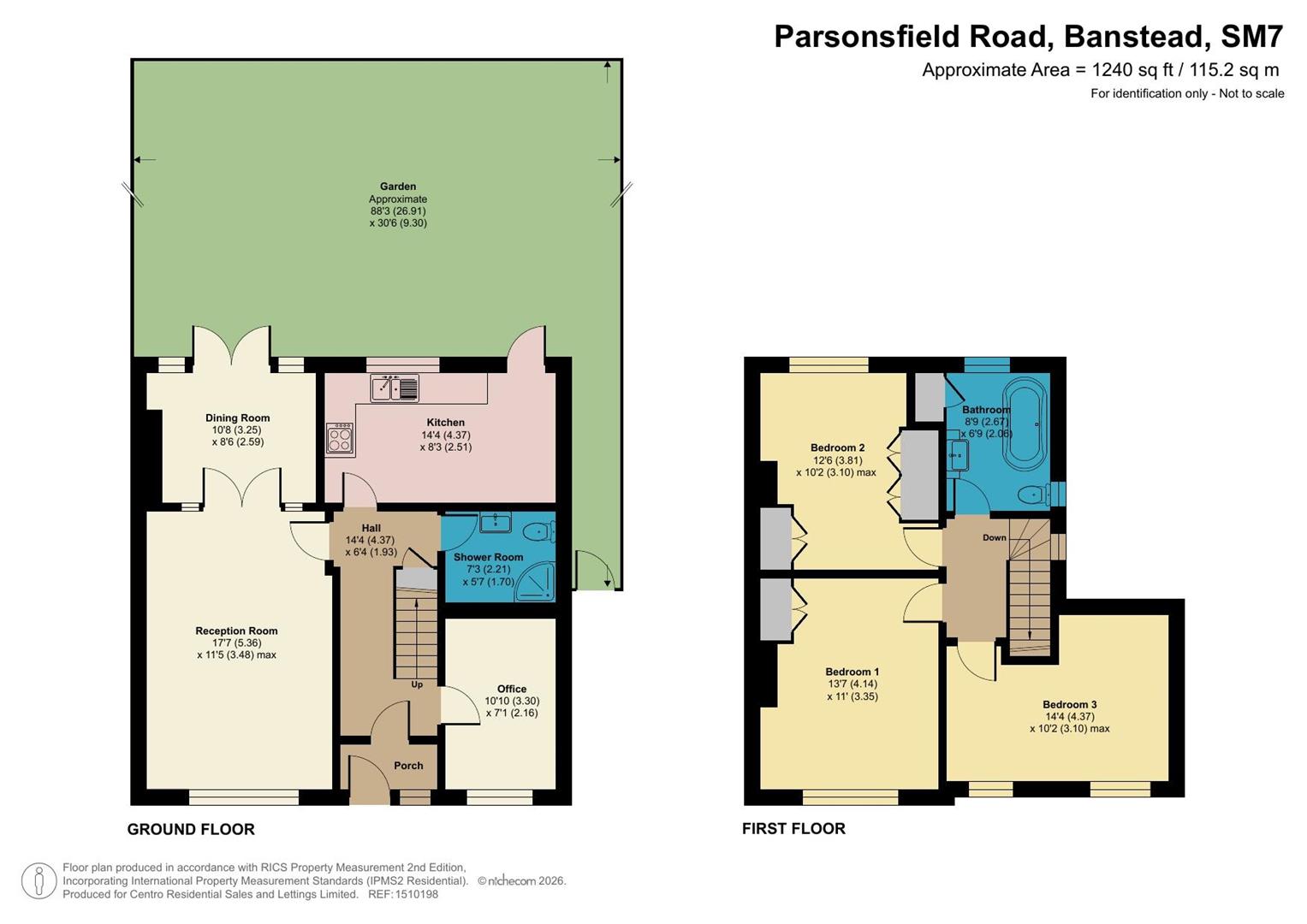 9, Parsonsfield Road, Banstead floorplan