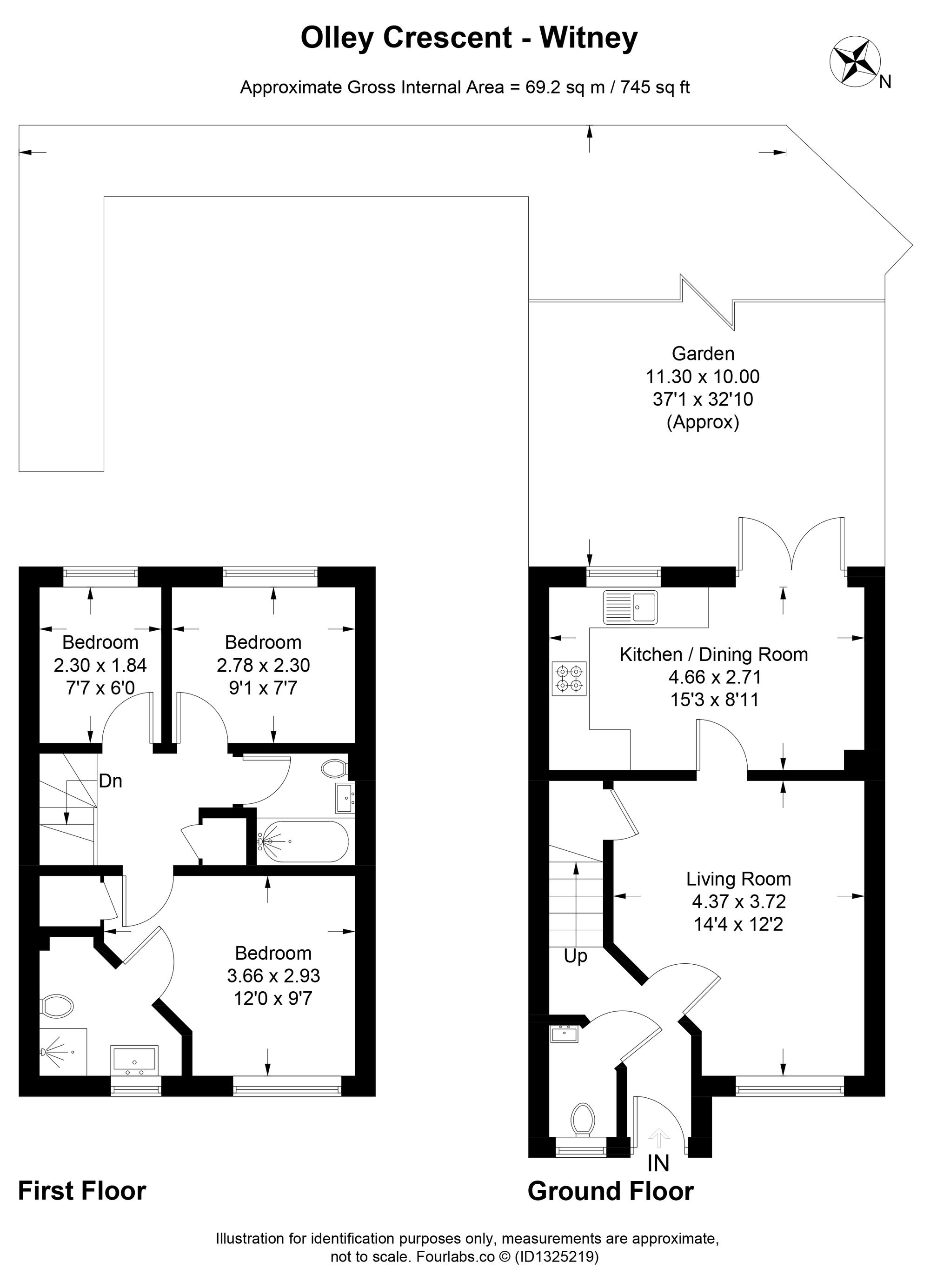 64 Olley Crescent, Witney floorplan