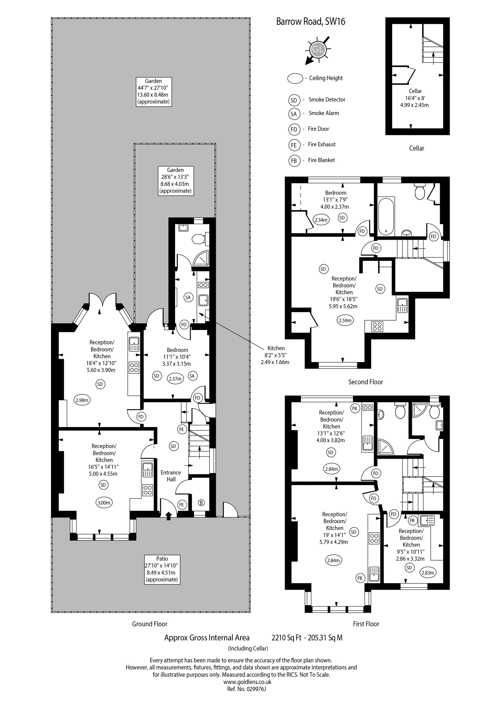 78, Barrow Road, London floorplan