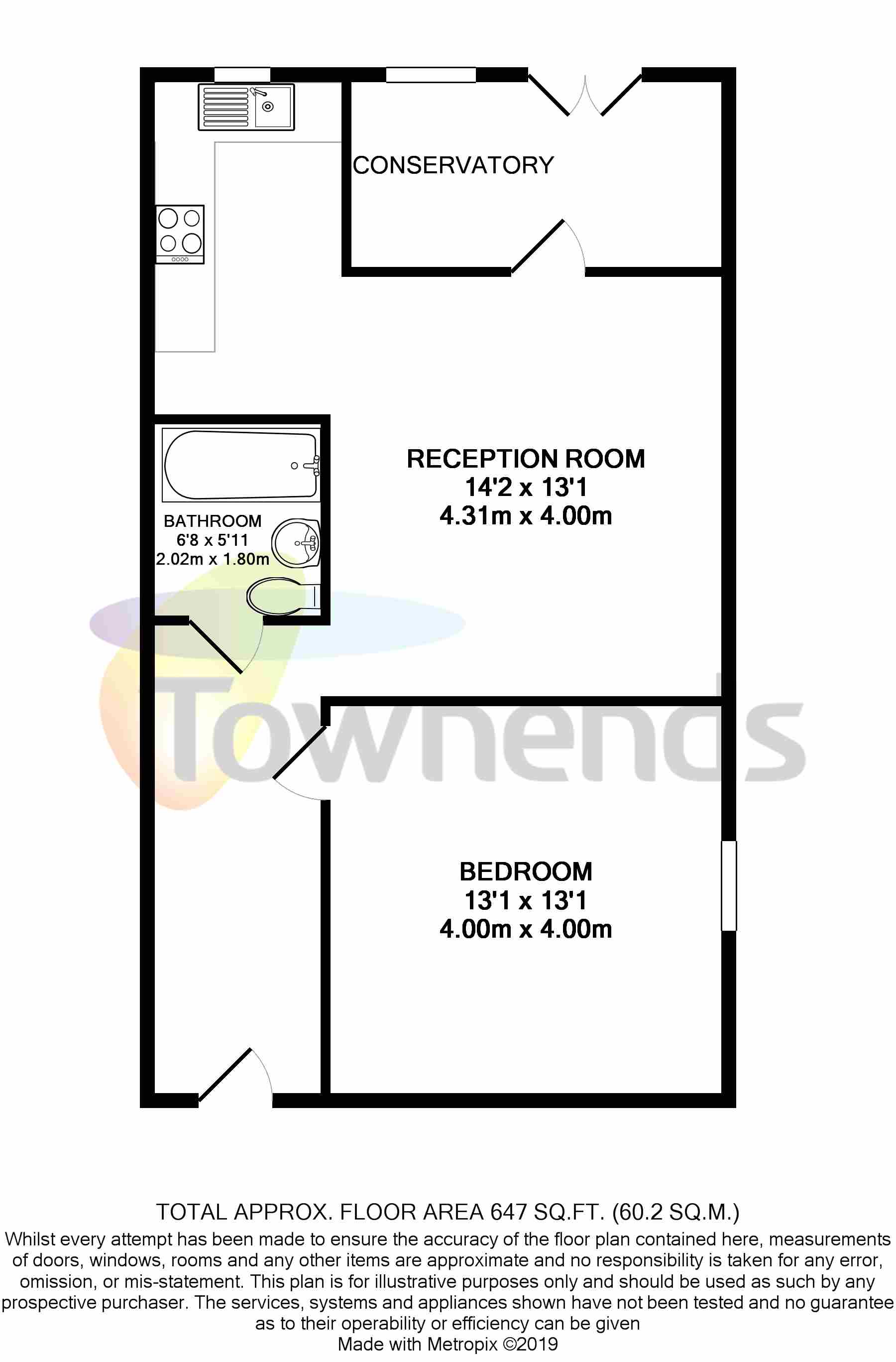 1 Bedrooms Flat to rent in Westwick Gardens, London W14