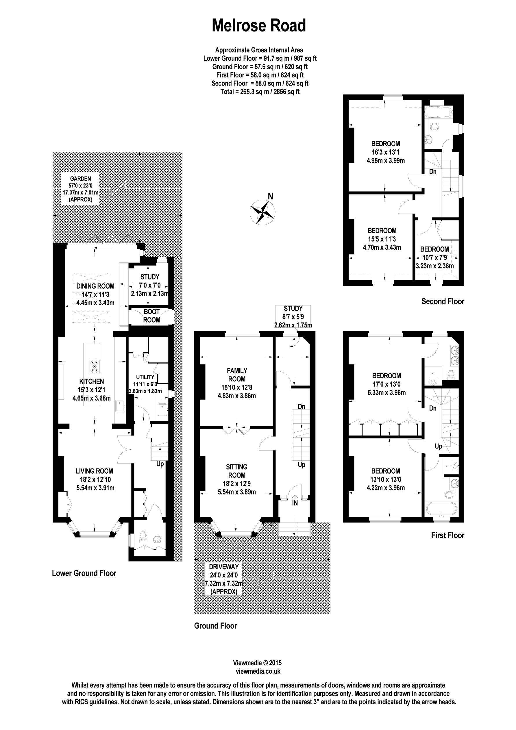 5 bed semidetached house for sale in Melrose Road, Southfields, London