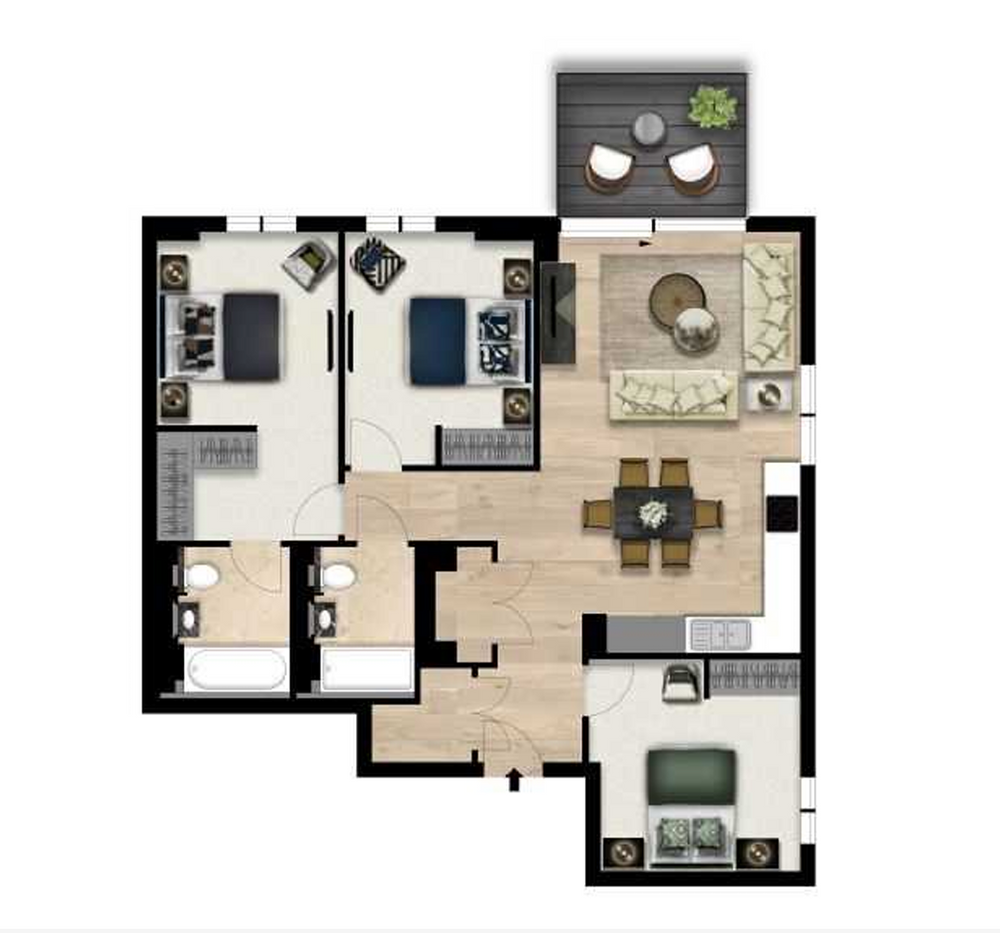 Garrett Mansions, 287, Edgware Road, London floorplan