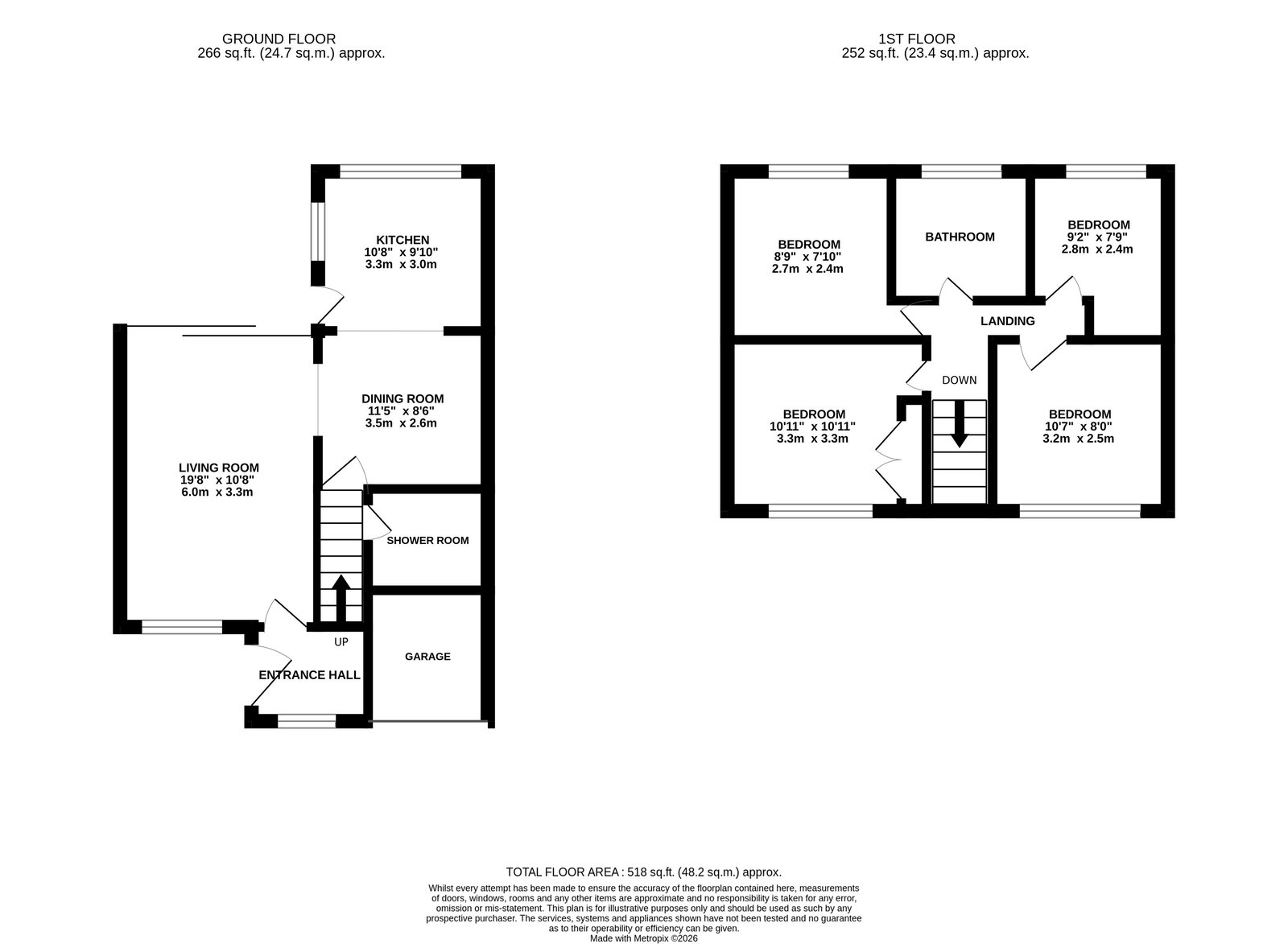 18, Fair Isle Close, Fareham floorplan