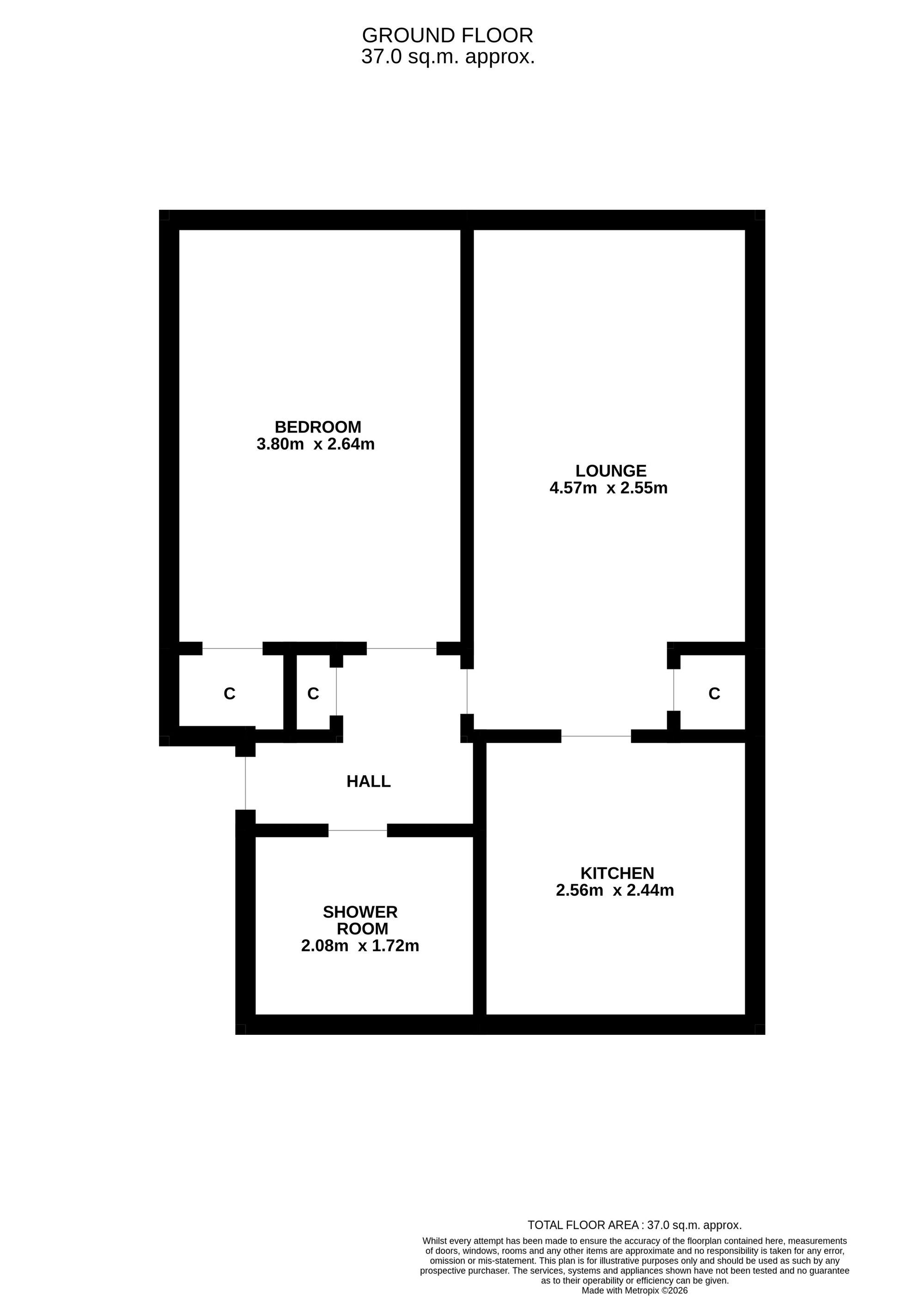 71 Russell Square, Arbroath floorplan