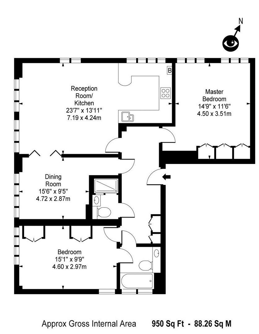 3 Bedrooms Flat to rent in Hepburn House, 112 Marsham Street, Westminster, London SW1P