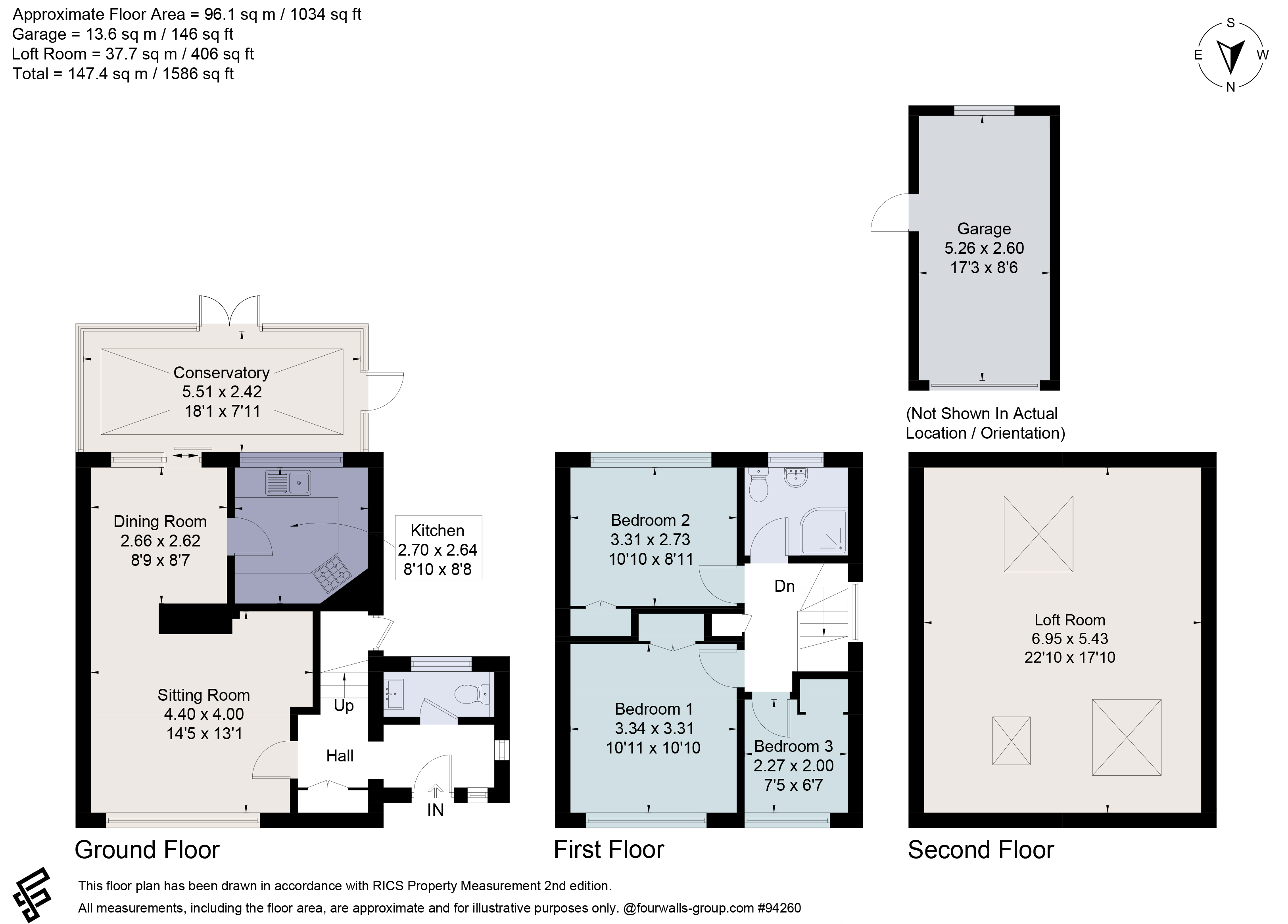 1, Parkgate Road, Surrey floorplan