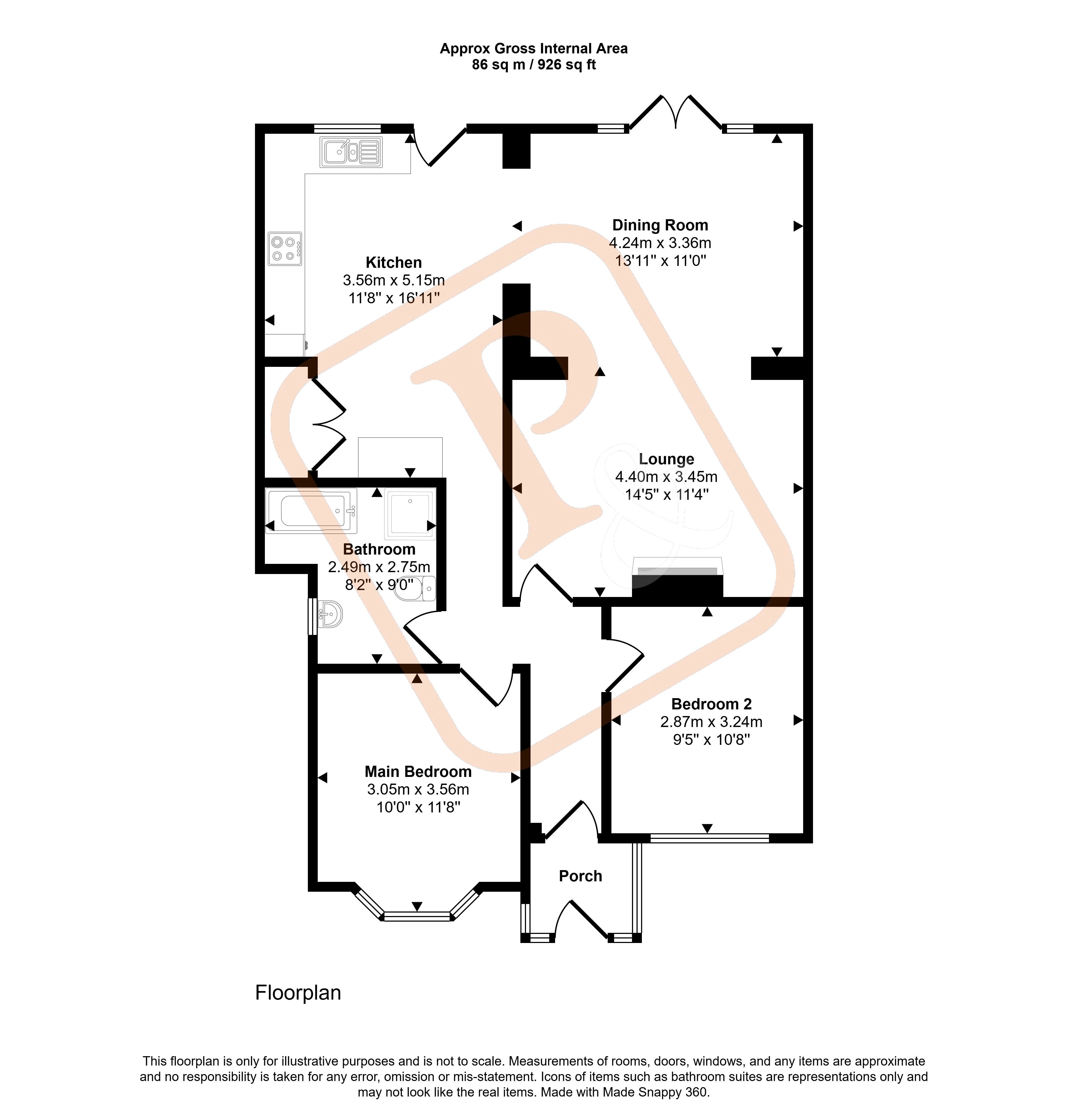 9, Manchester Road, Clacton-on-Sea floorplan