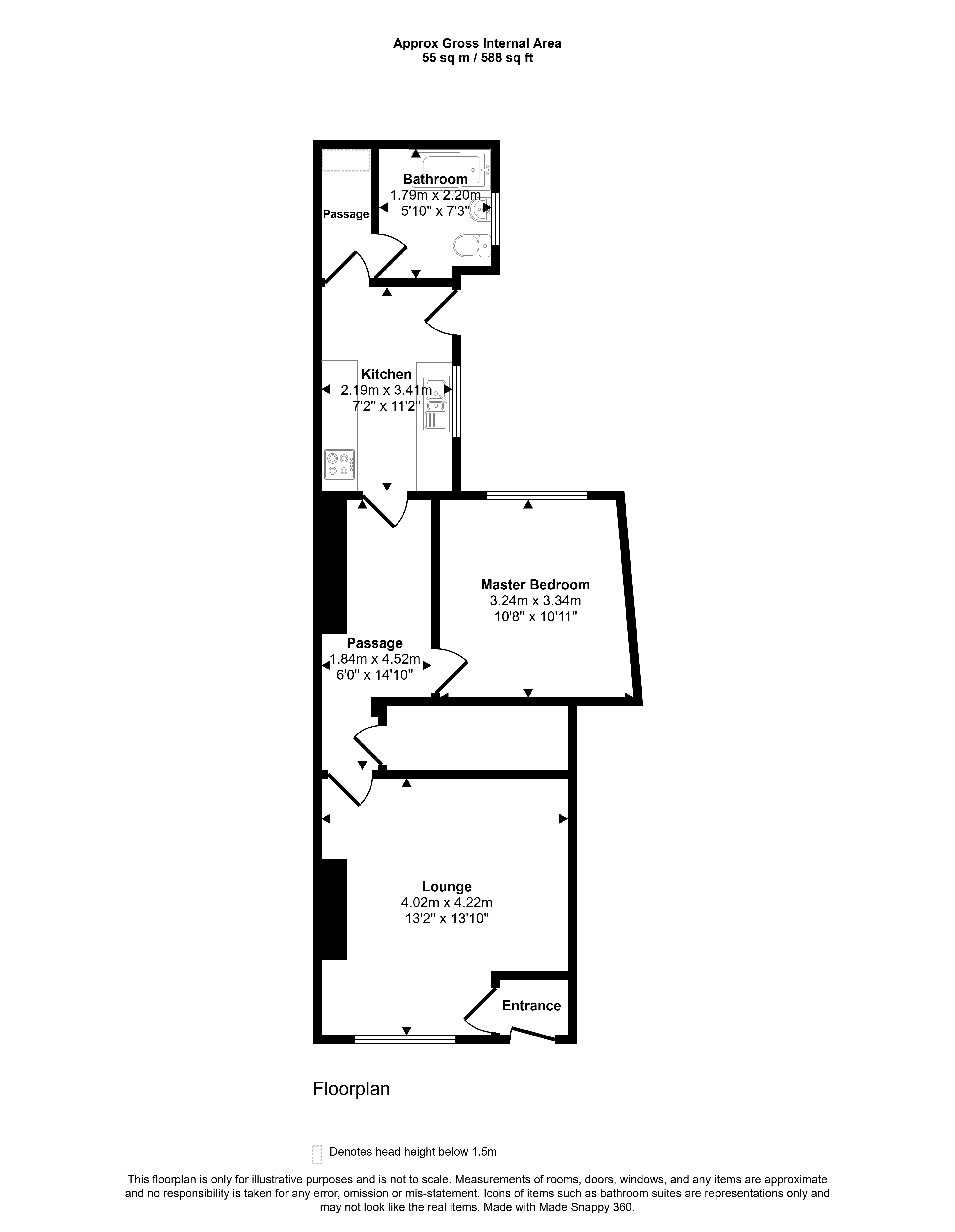6, Ravensworth Street, Bedlington floorplan