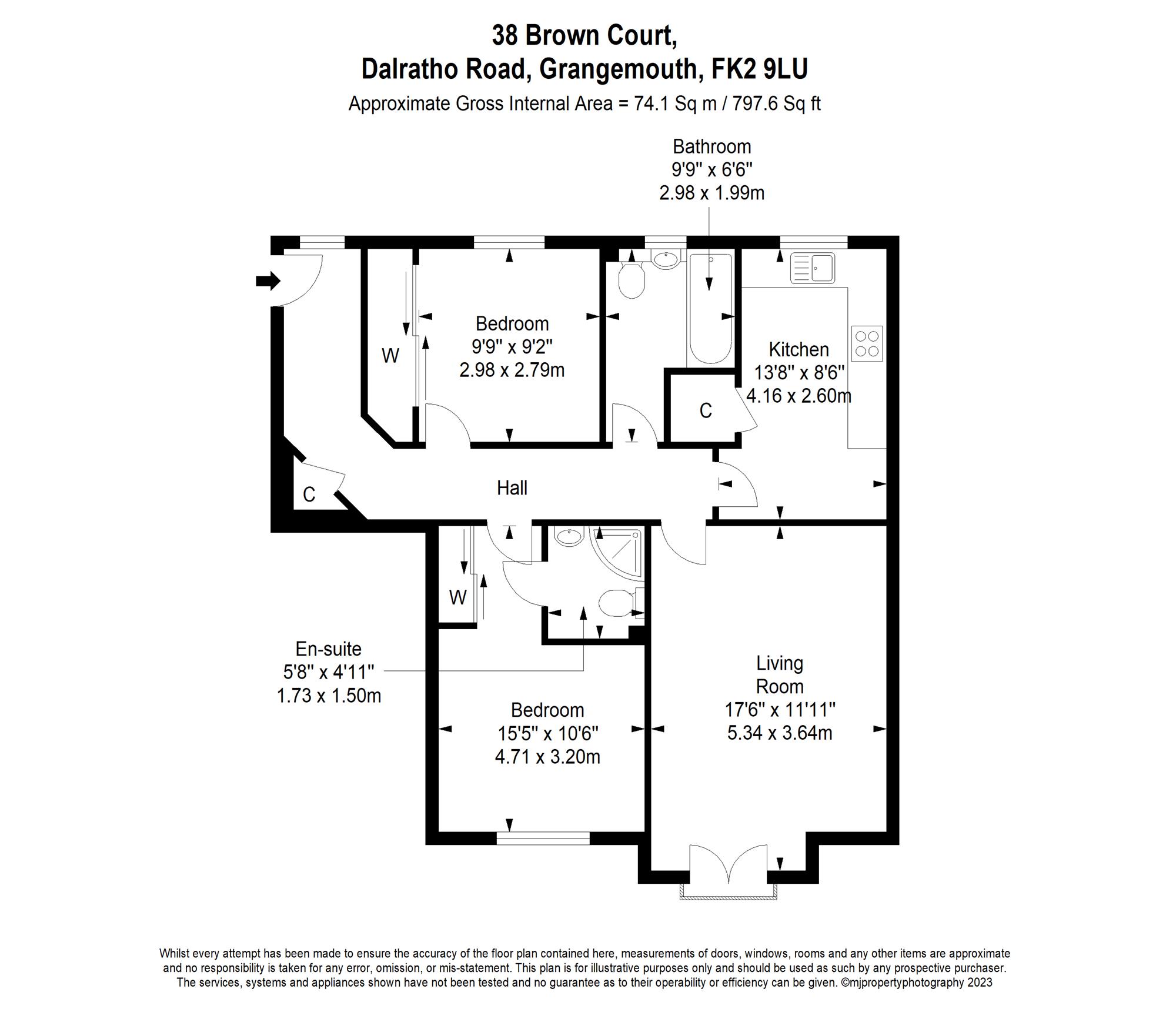 38 Brown Court, Dalratho Road FK3, 2 bedroom flat for sale 64054753 PrimeLocation