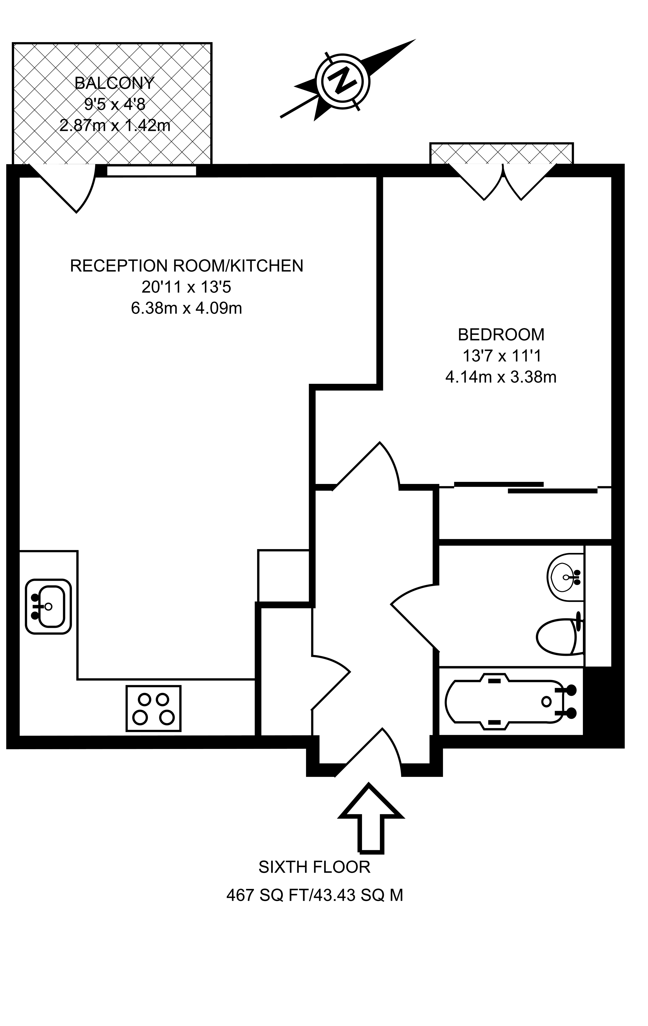 1 Bedrooms Flat to rent in Baltimore Wharf, Docklands E14