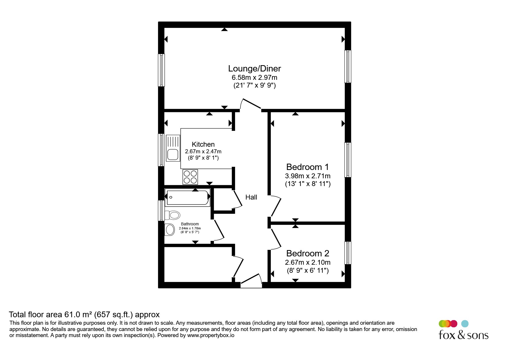31, Britten Close, Crawley floorplan