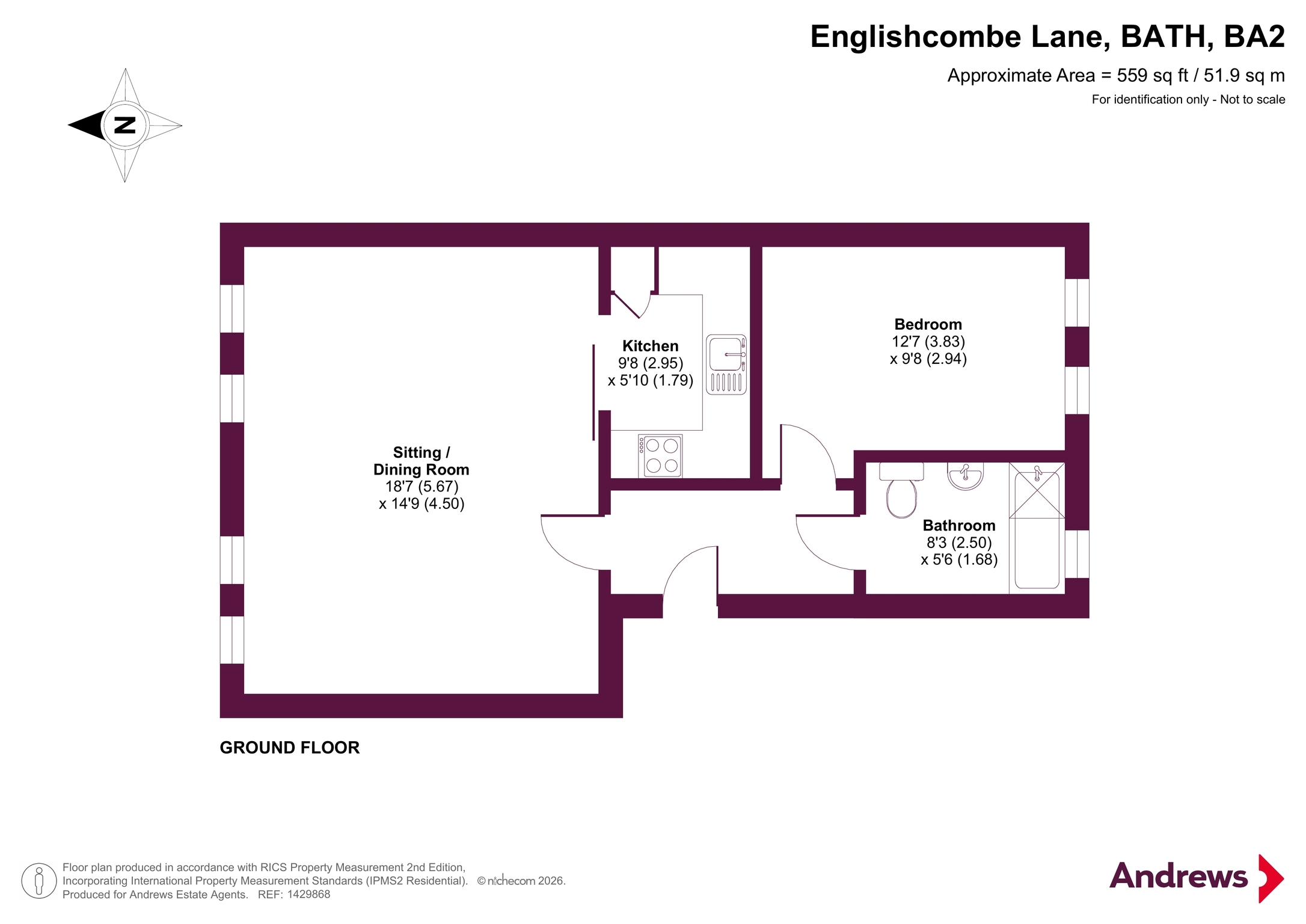 15, The Moorlands, BATH floorplan