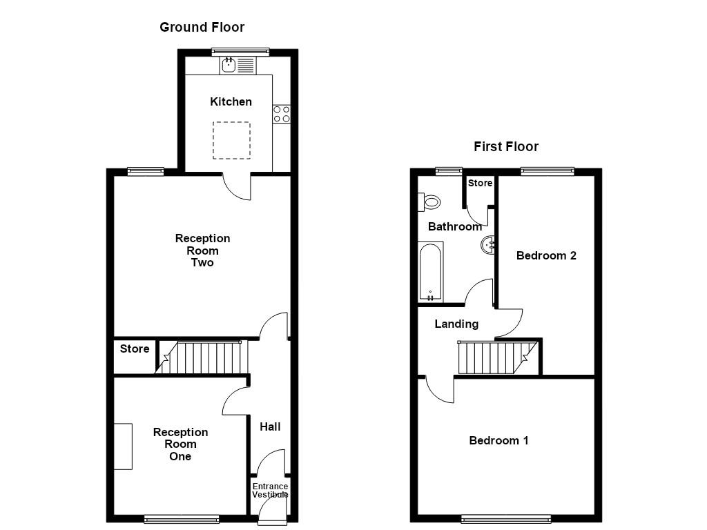 56, Station Road, Accrington floorplan