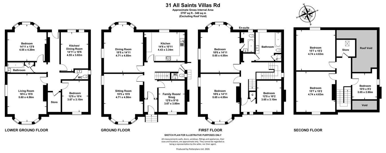 Thames Lodge, All Saints Villas Road, Cheltenham floorplan