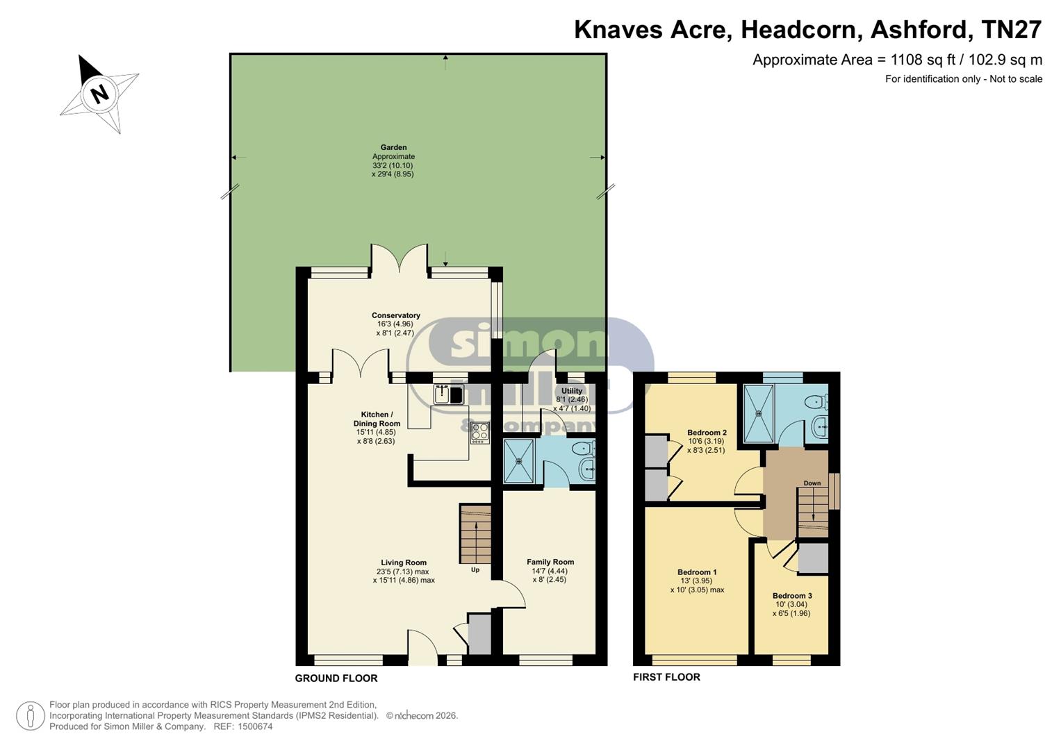 14, Knaves Acre, Ashford floorplan